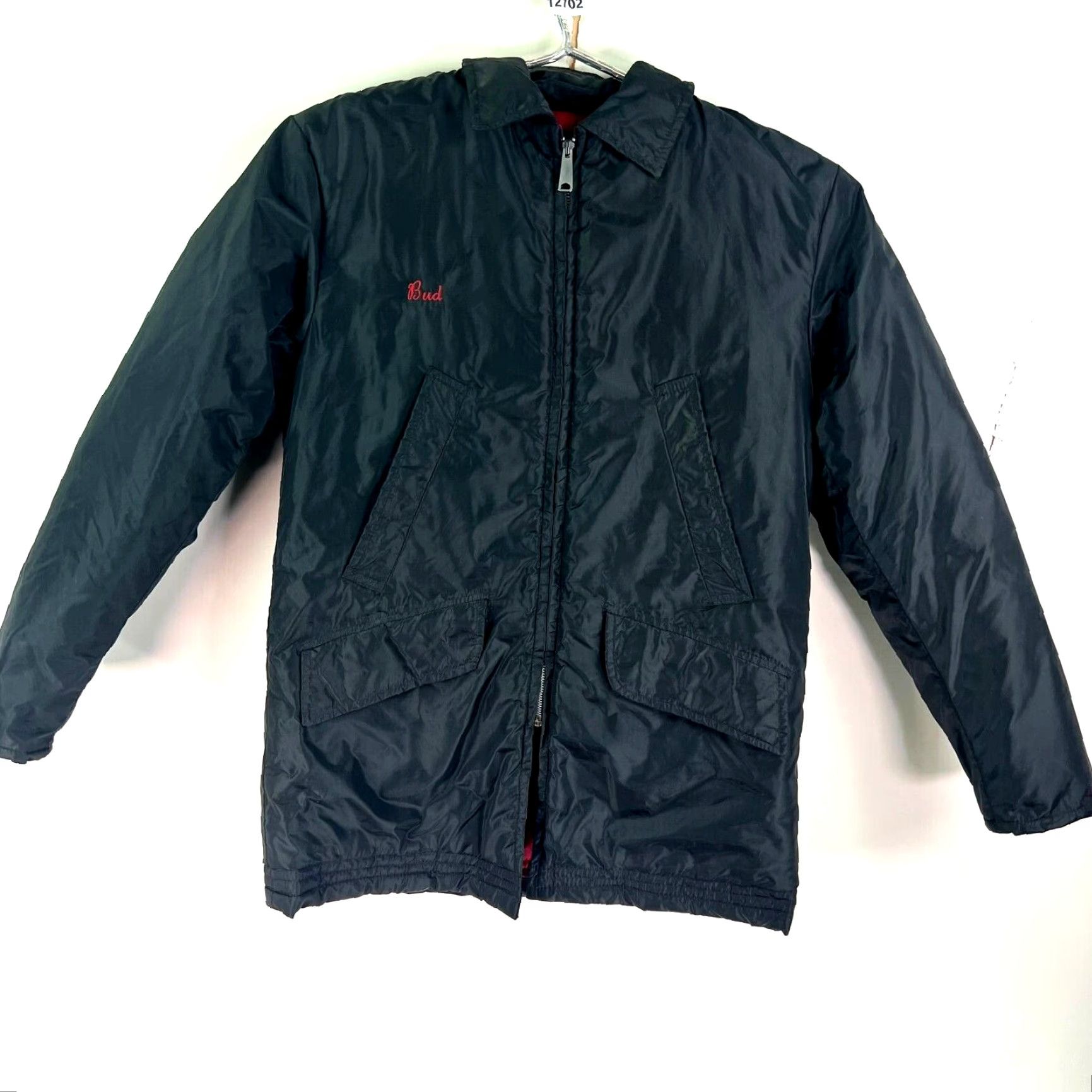 Lee VINTAGE Lee Storm Rider Parka Jacket Mens L Black Detachable Hood USA Made Size US L / EU 52-54 / 3 - 2 Thumbnail