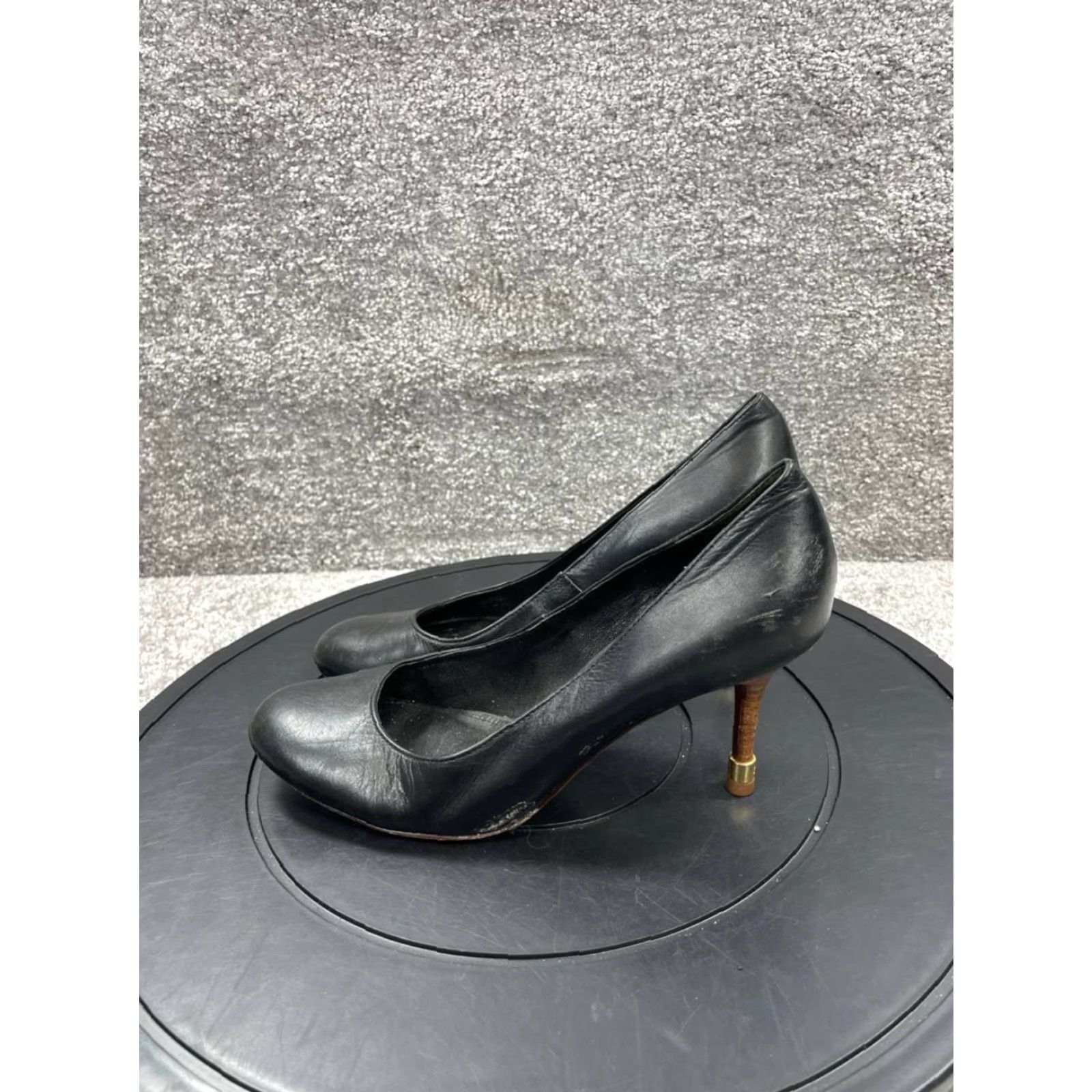 Tory Burch VINTAGE Tory Burch Heel Pumps Women Size 7 M Leather Black Stiletto Slip On Party/Cocktail Size US 5 / IT 35 - 5 Thumbnail