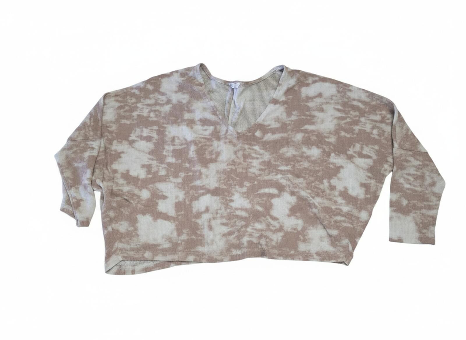 Other Grade & Gather Anthropolgie S/M Beige Tie-Dye Crop Top Long Size S / US 4 / IT 40 - 1 Thumbnail