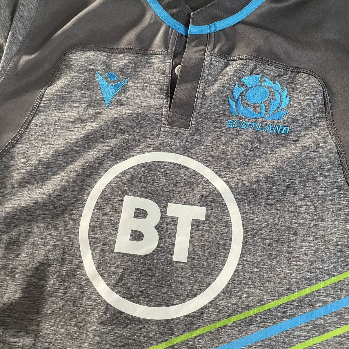 Macron Macron Scotland BT jersey tee shirt rugby New Zealand Size US L / EU 52-54 / 3 - 3 Thumbnail