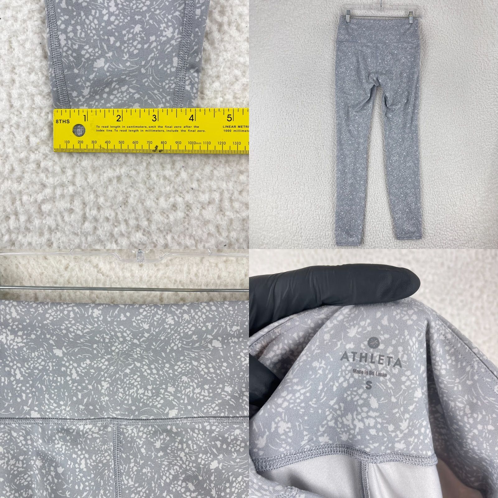 Athleta Athleta Gray Full Length Ankle Leggings Womens Stretch Yoga Small Size 28" / US 6 / IT 42 - 8 Thumbnail