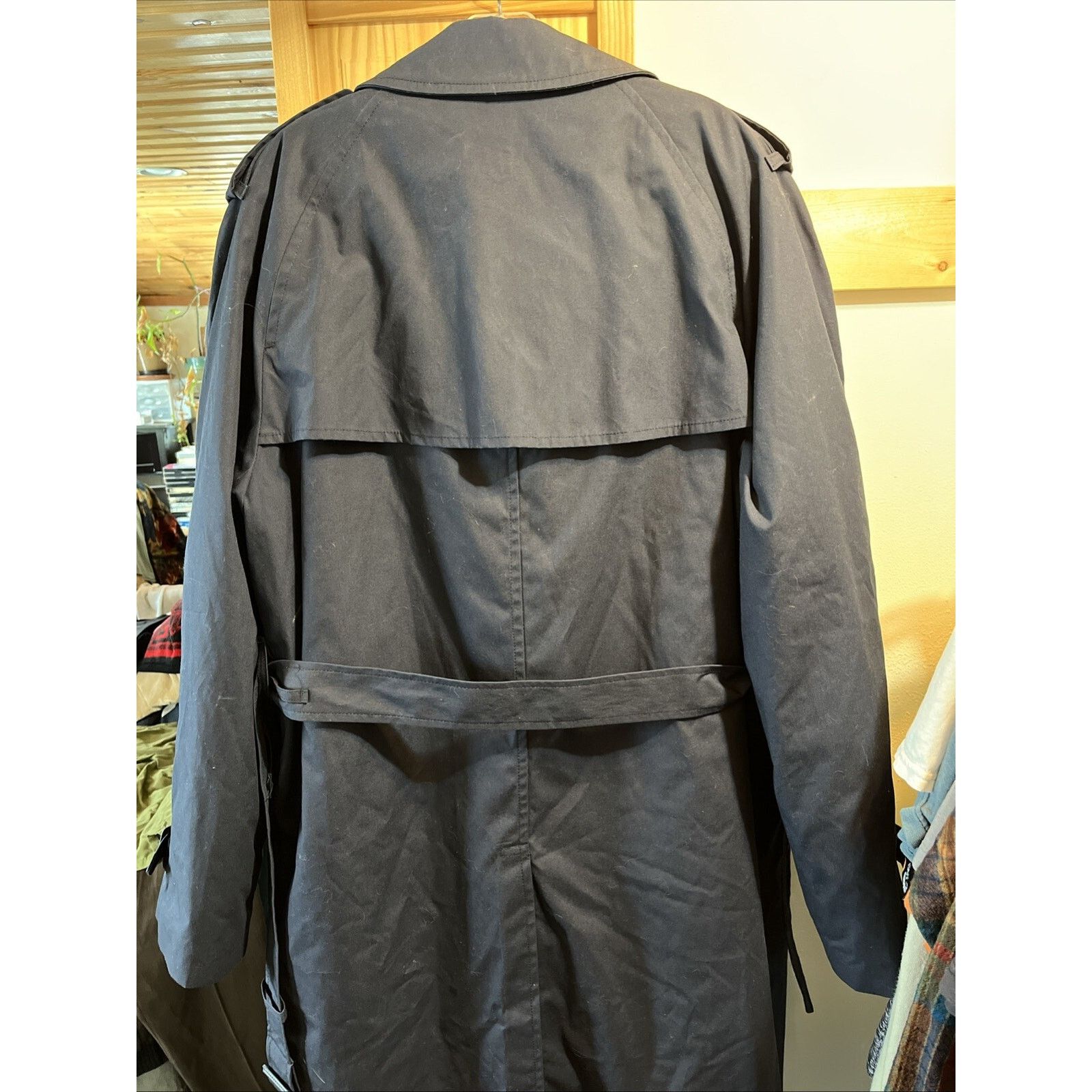Other US Military Vintage Mens 44 XL Navy Blue 8 Button Trenchcoat Size US XL / EU 56 / 4 - 10 Thumbnail