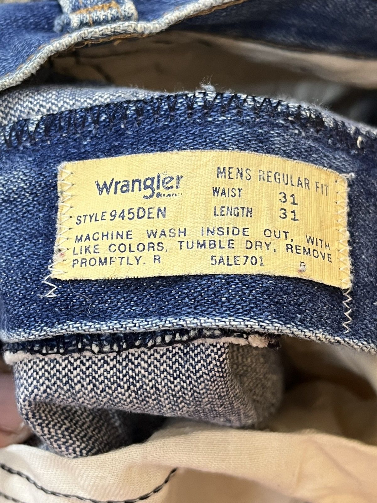 Wrangler Vintage Wrangler Flare Bootcut Distressed Denim Size US 30 / EU 46 - 8 Thumbnail