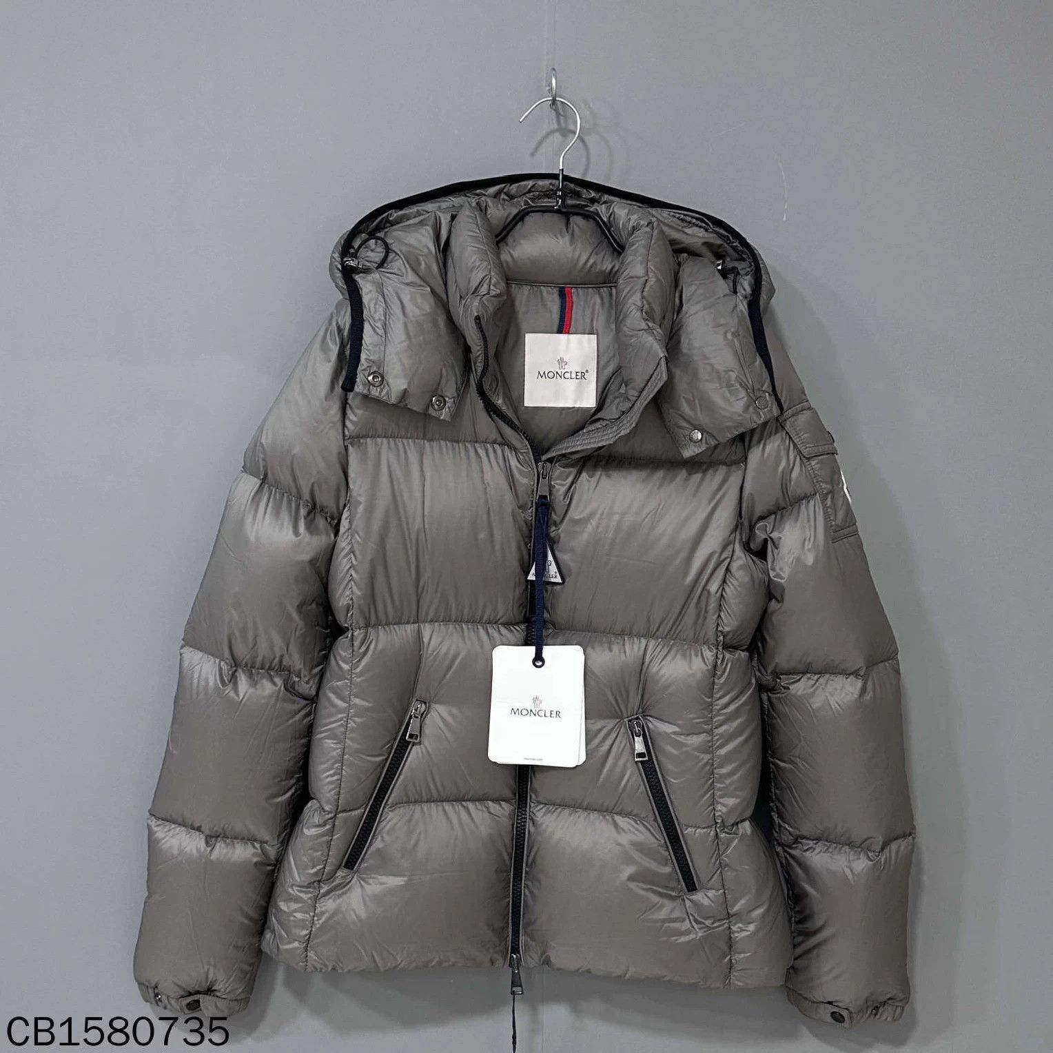 Moncler Moncler Fourmi gray hooded down jacket Size US L / EU 52-54 / 3 - 2 Thumbnail