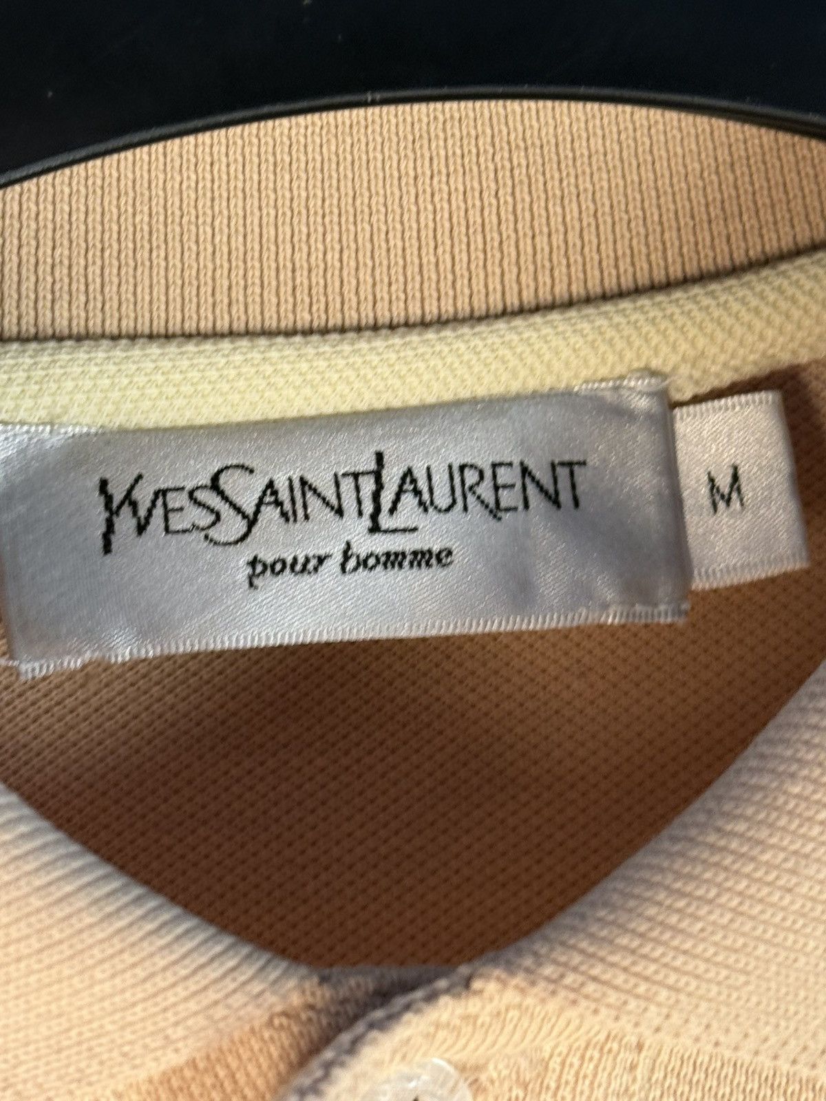 Yves Saint Laurent Beige YSL Polo Shirt Tan YSL T-shirt Size US M / EU 48-50 / 2 - 4 Thumbnail