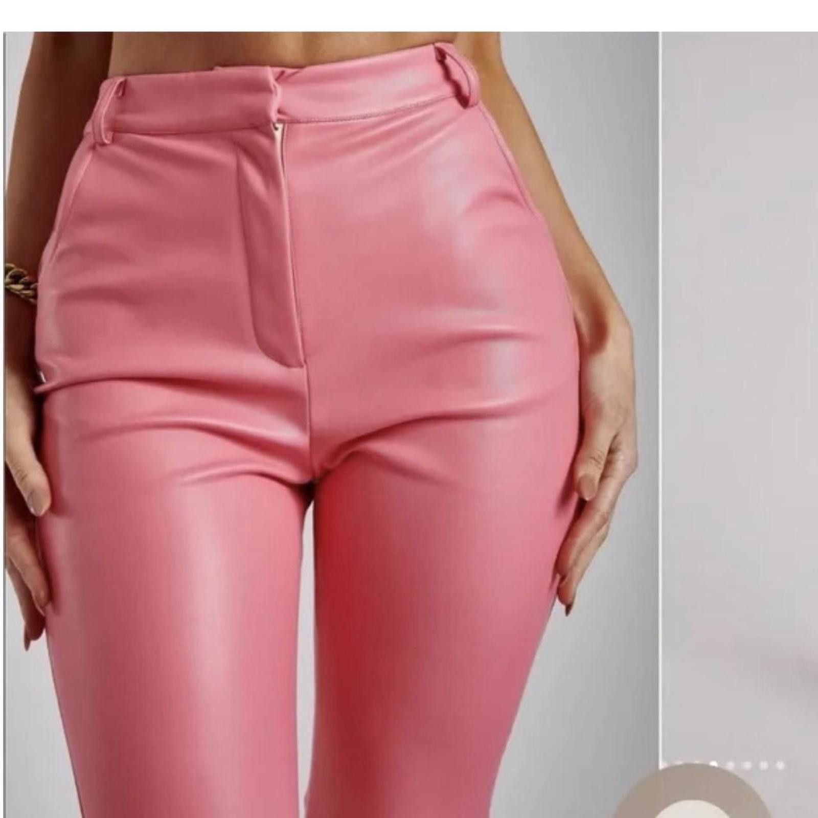 Other Meshki Pink Tailored High Waisted Pants Size 25" / US 0 / IT 36 - 4 Thumbnail