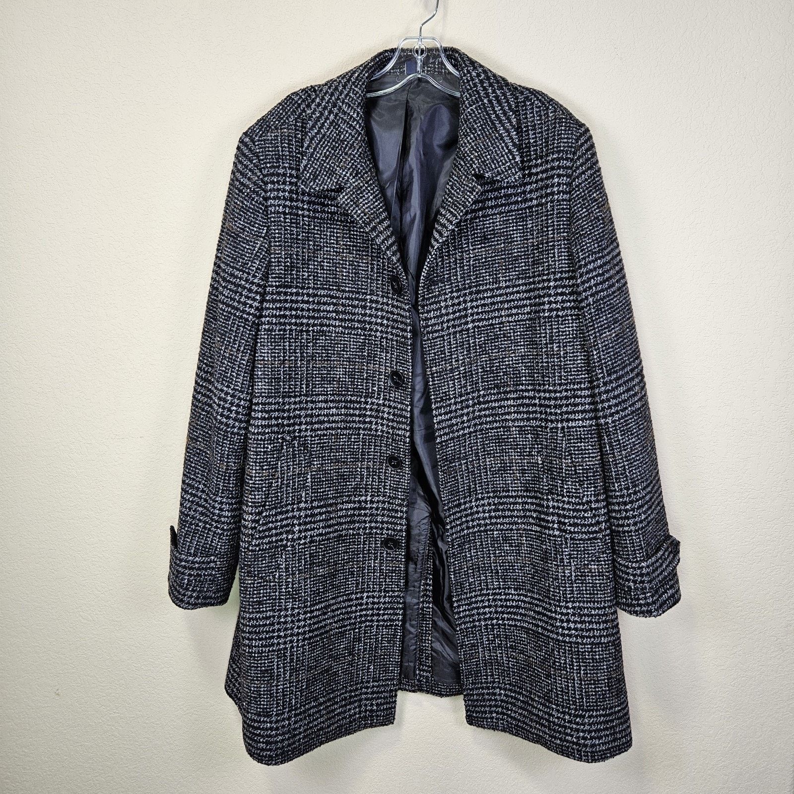 J.Crew J.Crew Thompson Tweed Overcoat Herringbone Plaid Wool Heavy Size US M / EU 48-50 / 2 - 15 Thumbnail