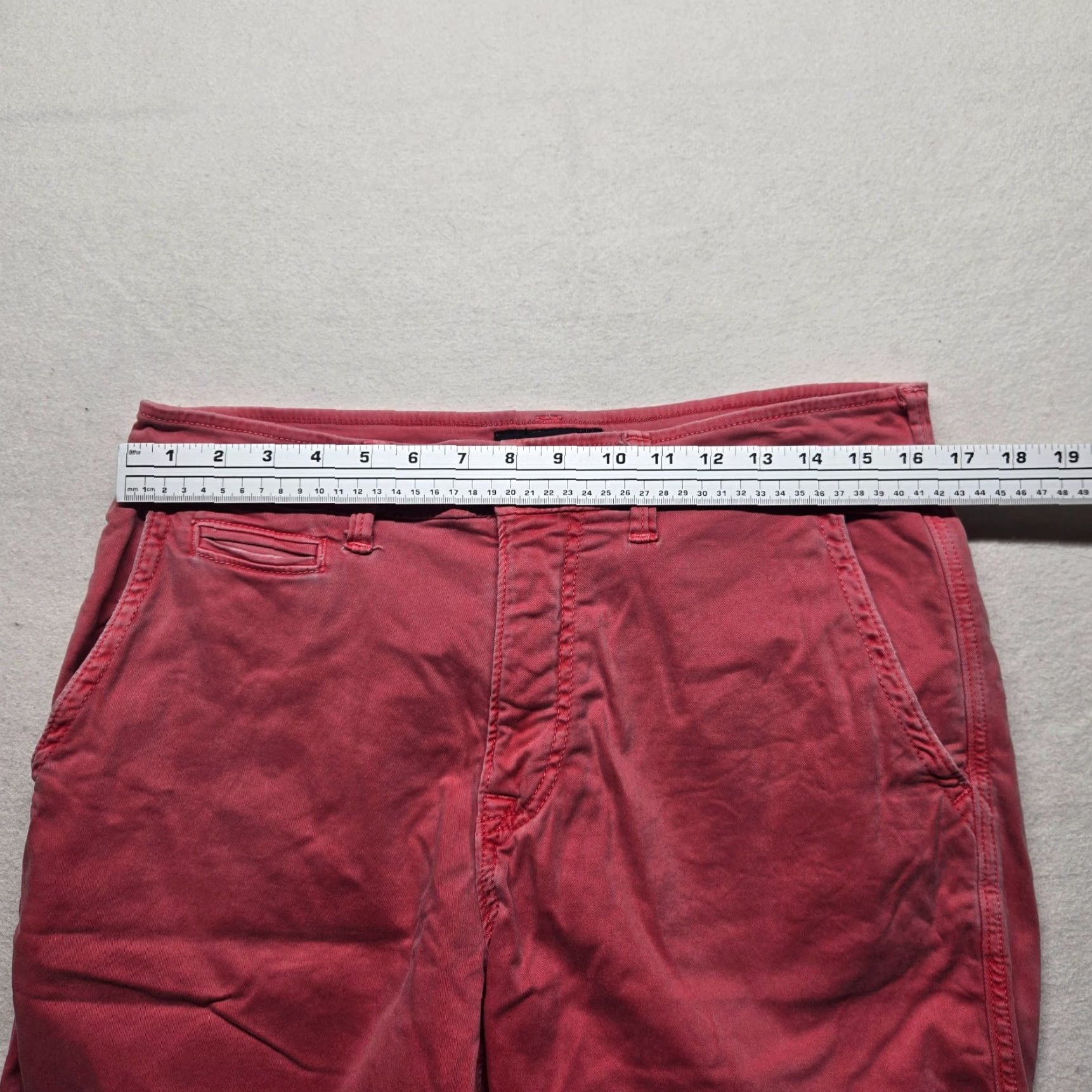 American Eagle Outfitters VINTAGE? No; American Eagle Outfitters Chino Shorts Mens 32 Slim Pink 32 Cotton Blend Flat Front Stretch Logo Zipper Belt Loops Casual Travel Men Size US 32 / EU 48 - 5 Thumbnail