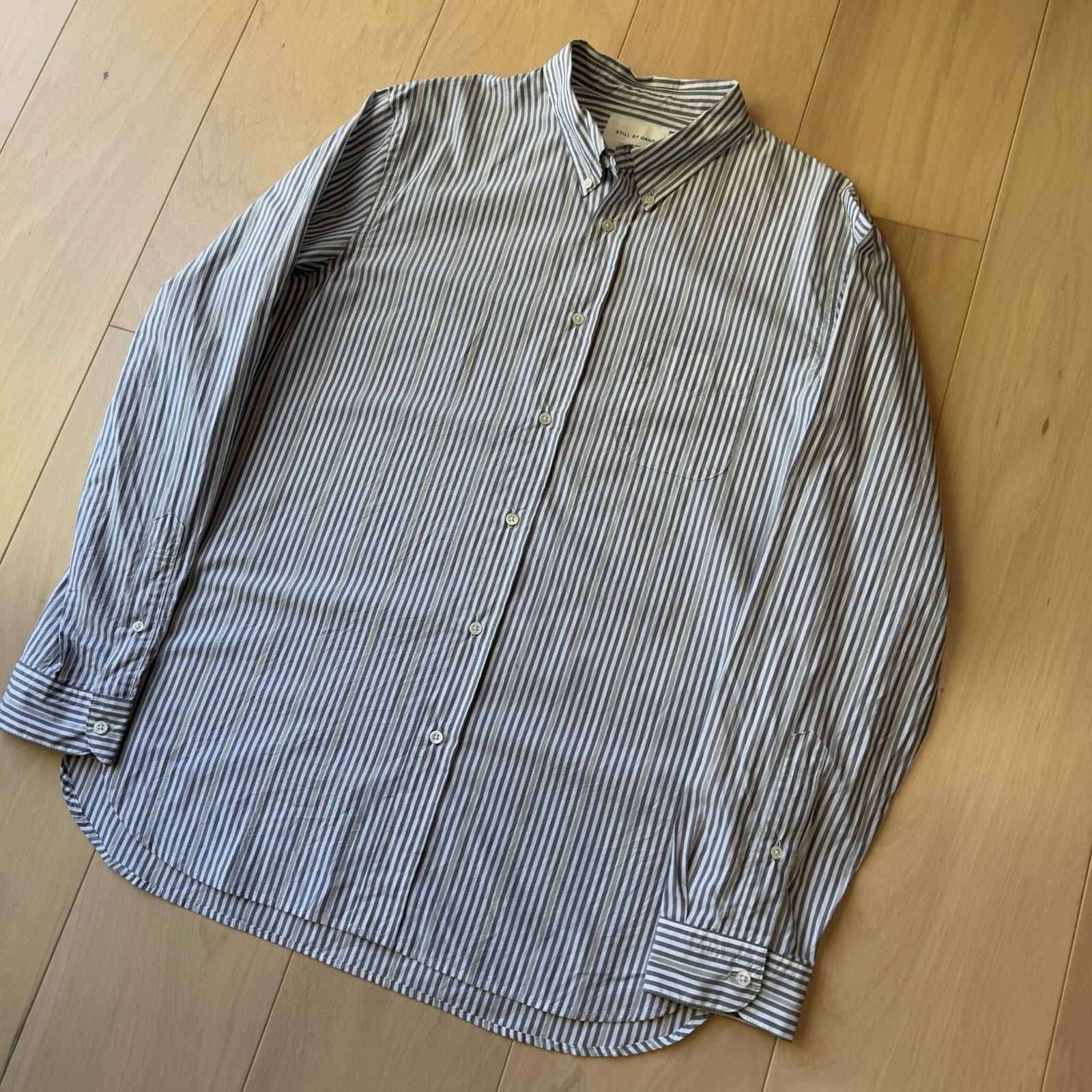 STILL BY HAND Still By Hand Shirt 3 Striped Cotton Button Up Oxford Size US M / EU 48-50 / 2 - 9 Thumbnail