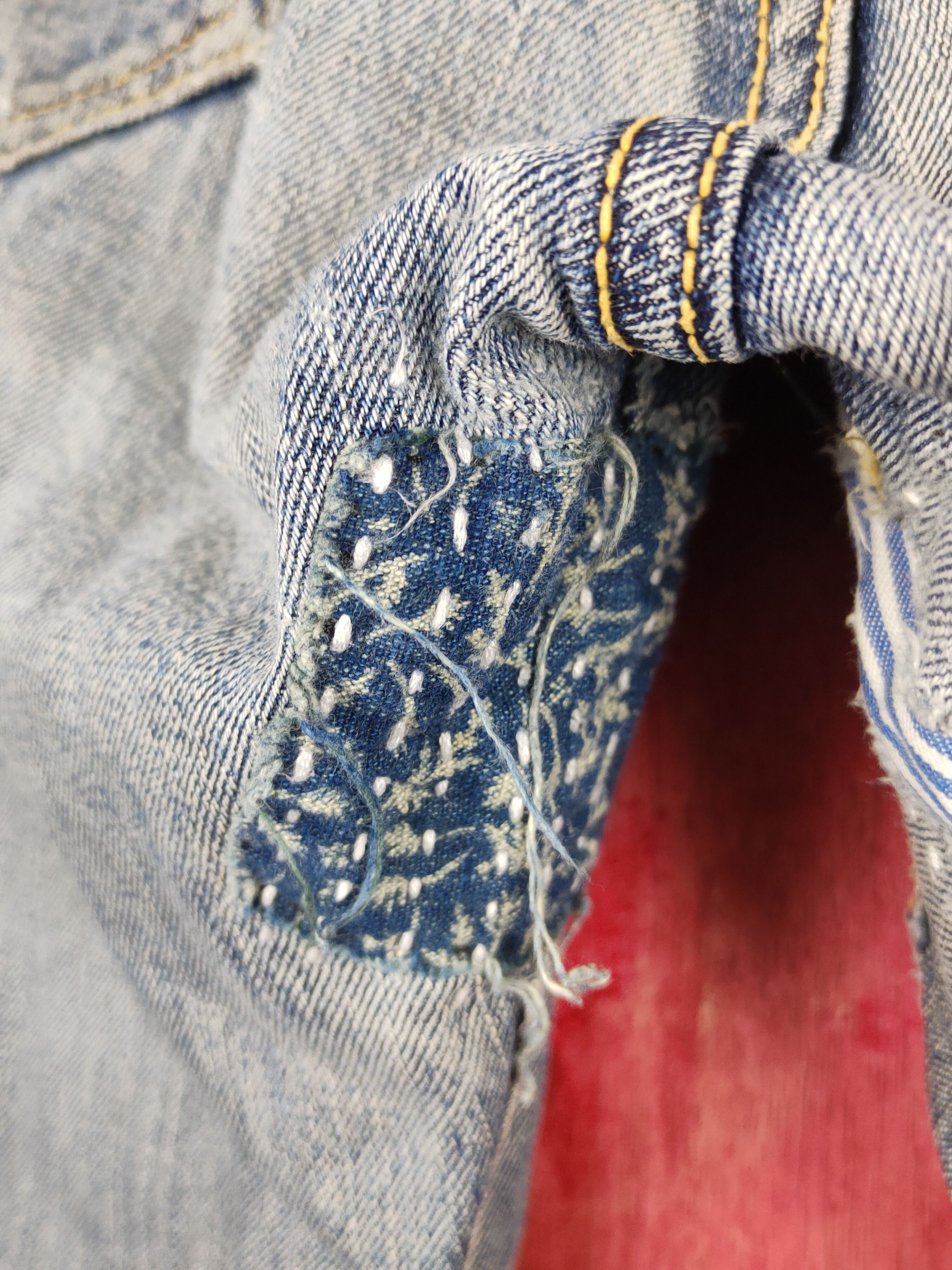 The Flat Head FlatHead C.T.F.H patchwork Selvedge sashiko denim #S1349DL Size US 32 / EU 48 - 11 Thumbnail