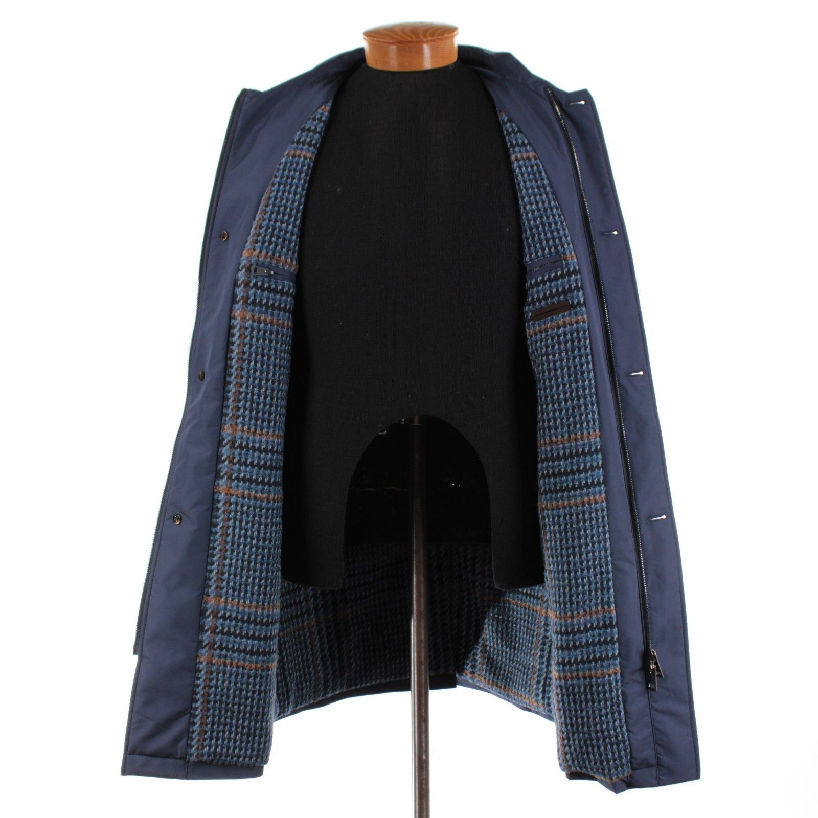 Kiton Kiton Jacket Size M US In Blue Polyester Blend Size US M / EU 48-50 / 2 - 8 Thumbnail