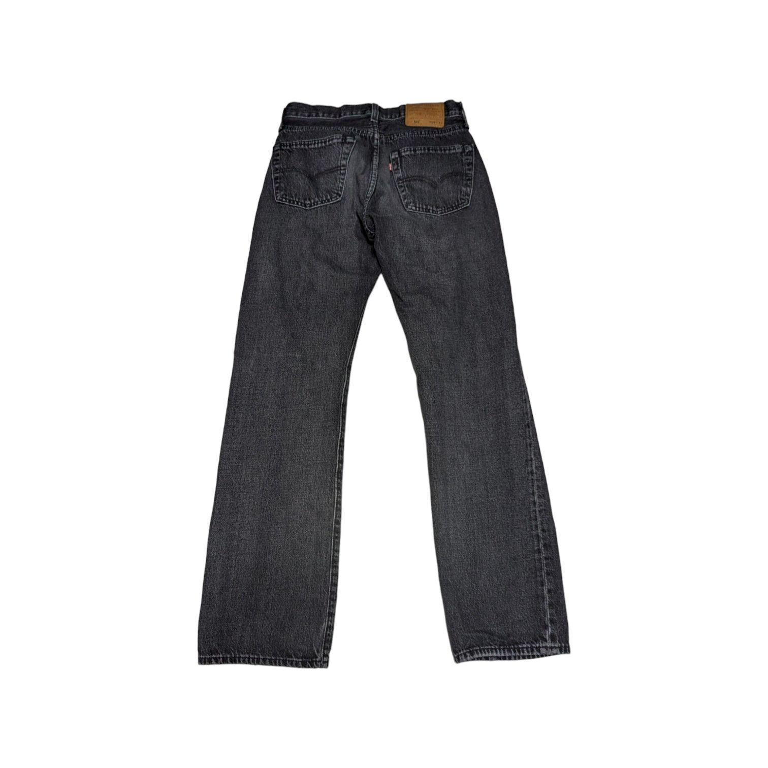 Levi's Levi's Premium 501 Jeans Straight Leg Denim Charcoal Black Size 29" - 2 Thumbnail