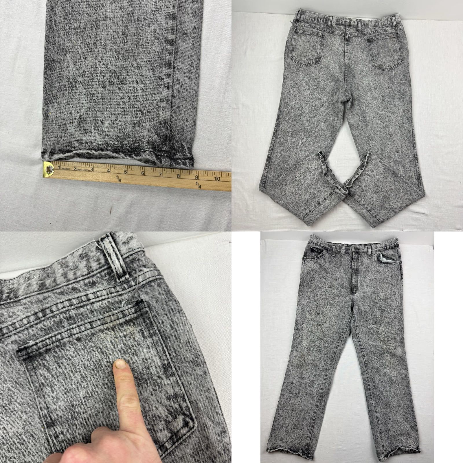 Vintage VINTAGE Bristol Blues Jeans Adult 34x30 Black 1980s Hipster American Jeans Black 1980s Hipster Mens Size US 34 / EU 50 - 10 Thumbnail