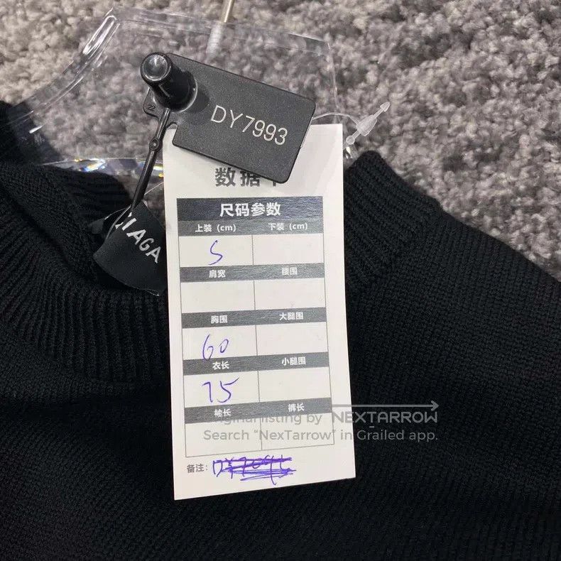 Balenciaga Balenciaga Destroyed Hem Sweater Size US S / EU 44-46 / 1 - 6 Thumbnail