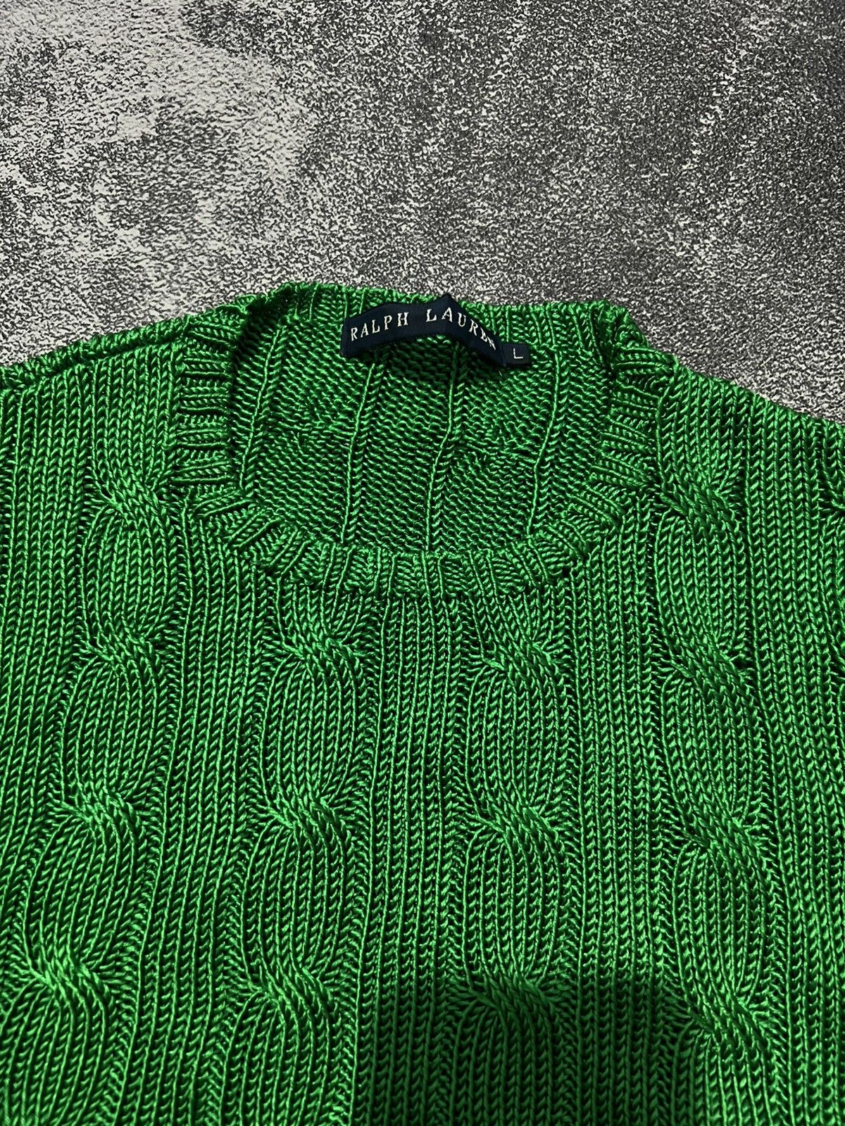 Ralph Lauren Ralph Lauren Silk Cable Knit Sweater Size L / US 10 / IT 46 - 6 Thumbnail