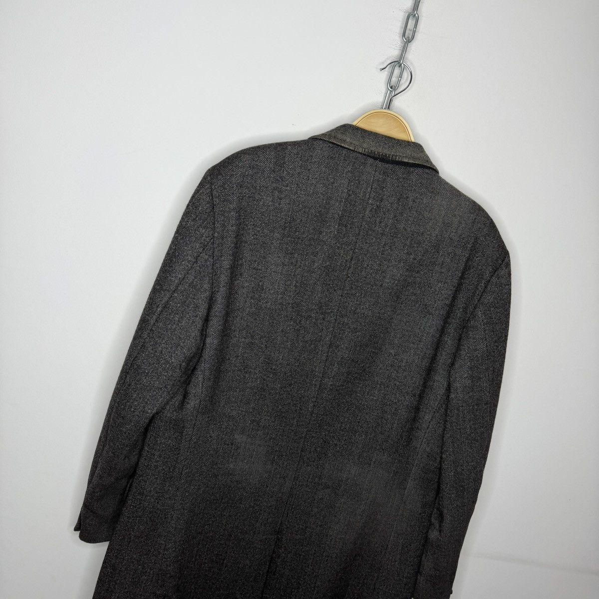 Hackett × Loro Piana Hackett London Loro Piana Wool Coat Jacket Brioni Gray Size US L / EU 52-54 / 3 - 9 Thumbnail