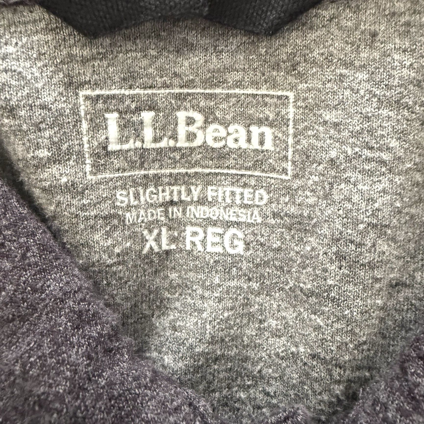 Vintage LL Bean Polo Shirt Mens XL Reg Gray Washed Cotton Double Knit Long Sleeve Shirt Polo Mens XL Gray Nylon Cotton Knit Breathable Pockets 30in 26in Size US XL / EU 56 / 4 - 3 Thumbnail