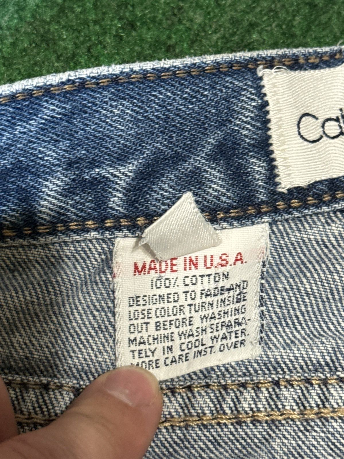 Calvin Klein × Vintage Vintage 80s 90s Calvin Klein Medium Wash Distressed Jeans Size 28" / US 6 / IT 42 - 5 Thumbnail