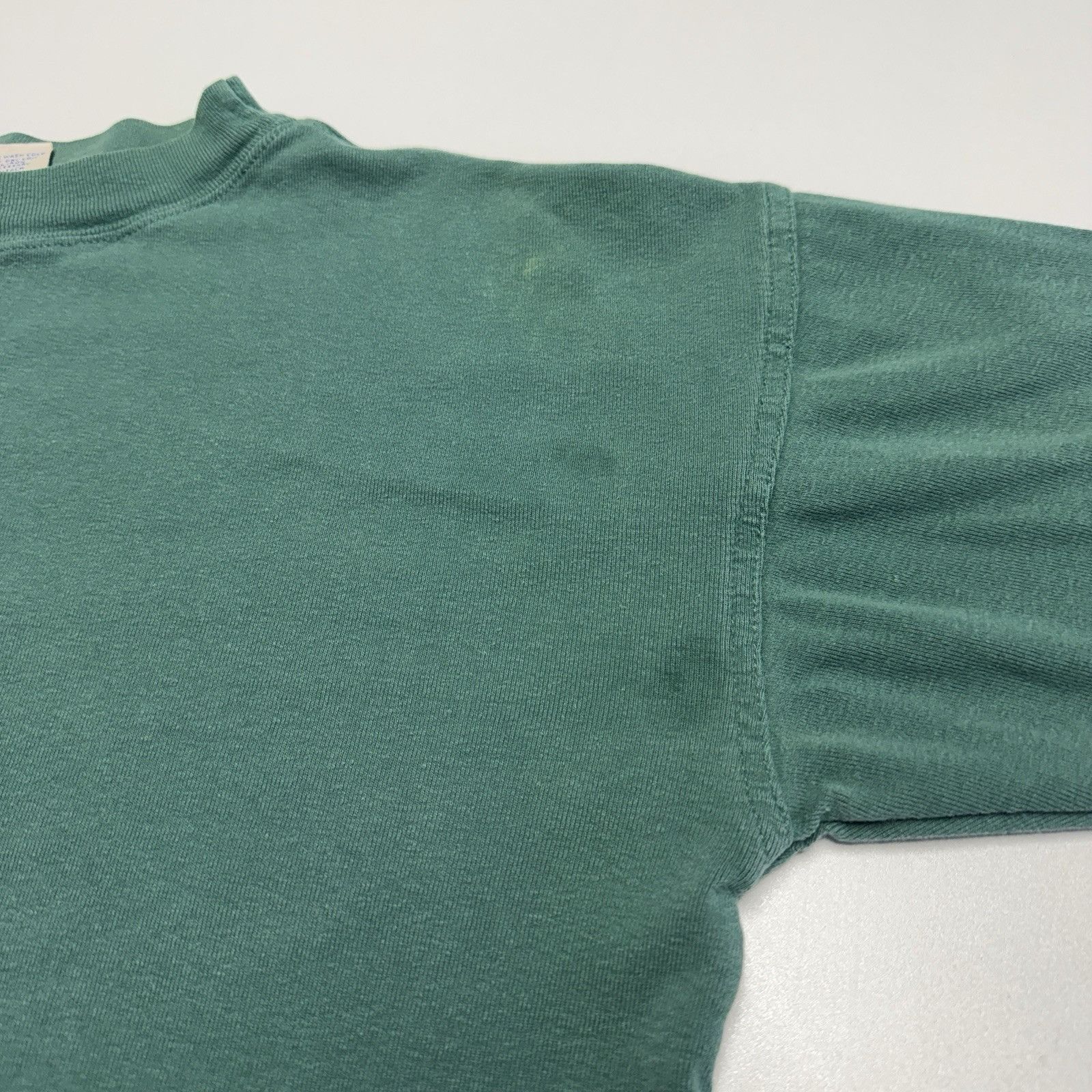 Vintage Vintage 90s Green Mock Neck Long Sleeve T Shirt Medium Size US M / EU 48-50 / 2 - 3 Thumbnail