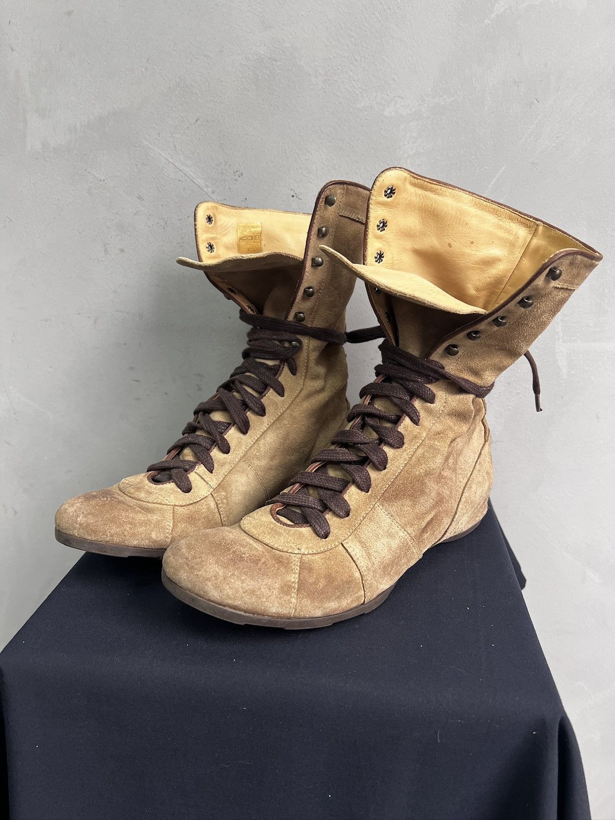 If Six Was Nine Archive 2000s maison margiela style leather boots replica Size US 8 / EU 41 - 5 Thumbnail