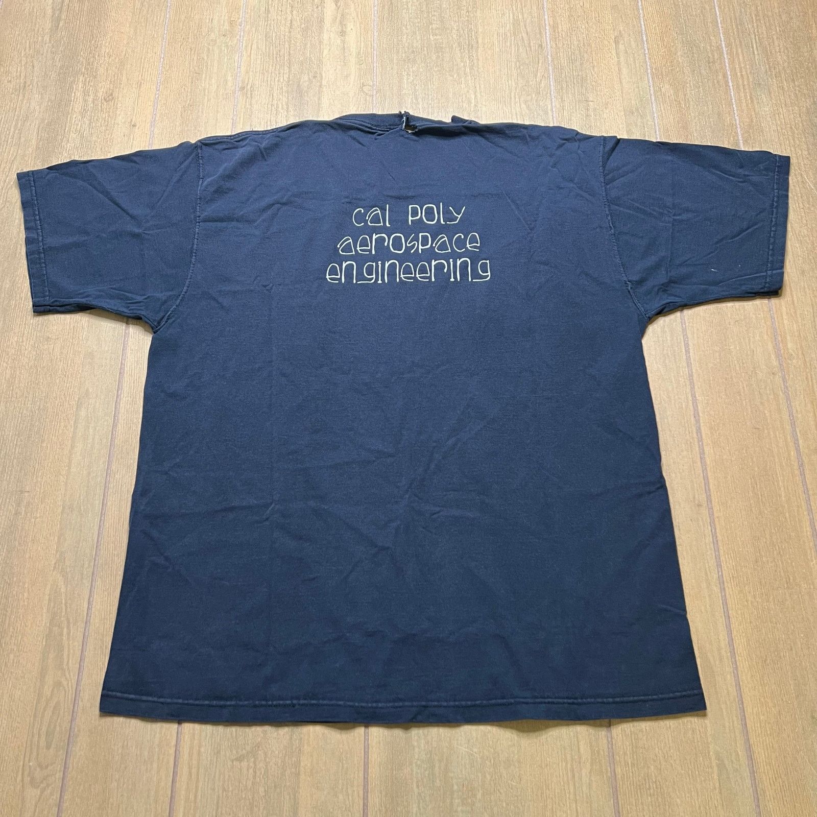 Vintage Vintage Cal Poly Aerospace Engineering T Shirt Rocket Large Size US L / EU 52-54 / 3 - 2 Thumbnail