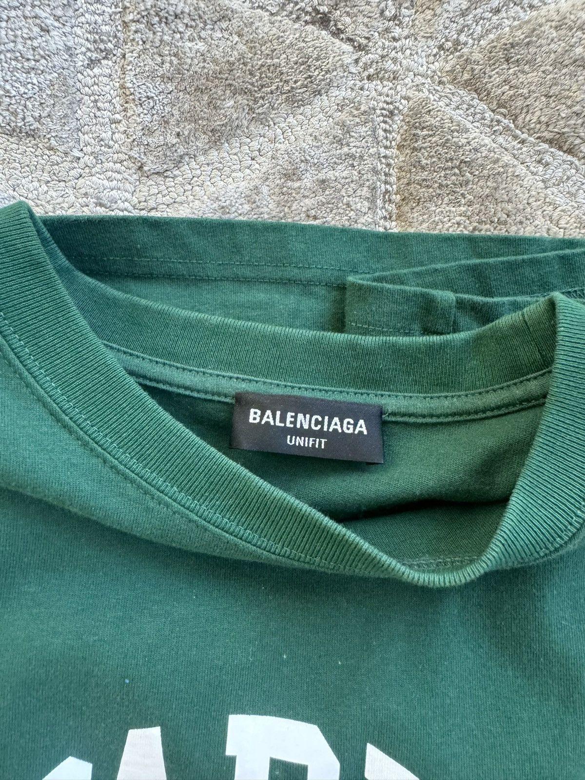 Balenciaga Balenciaga Paris „Paris“ T-Shirt green Size US L / EU 52-54 / 3 - 2 Thumbnail