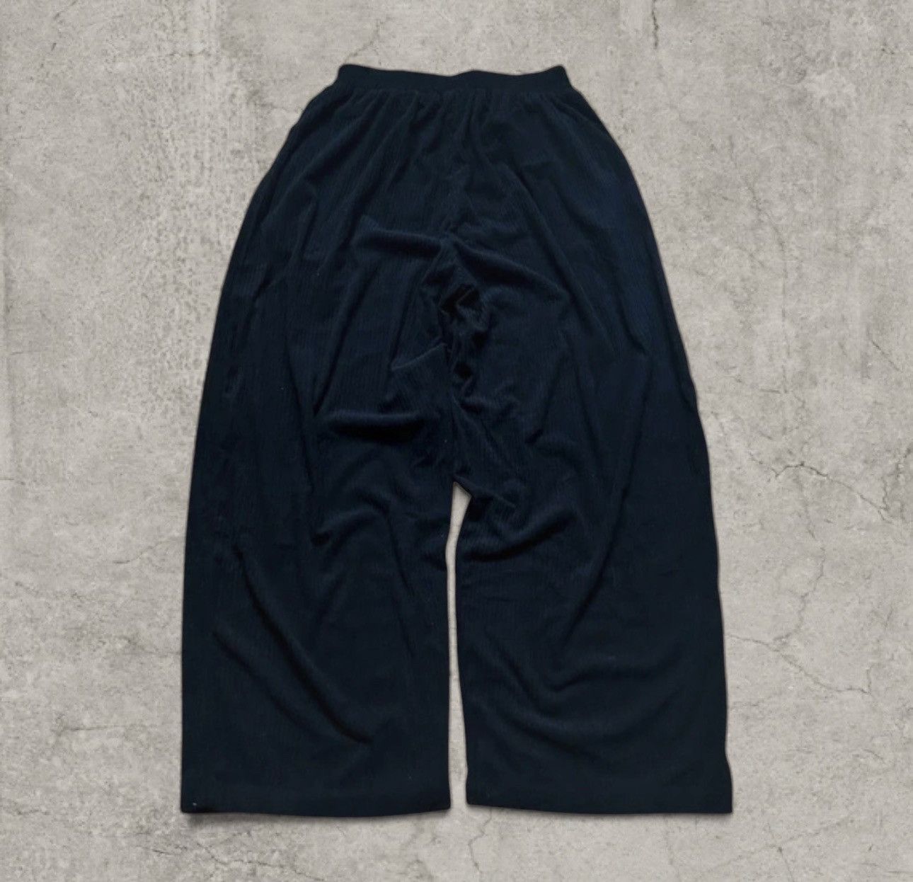 Japanese Brand Super baggy wide leg corduroy trousers joggers in black. L. Size US 34 / EU 50 - 4 Thumbnail