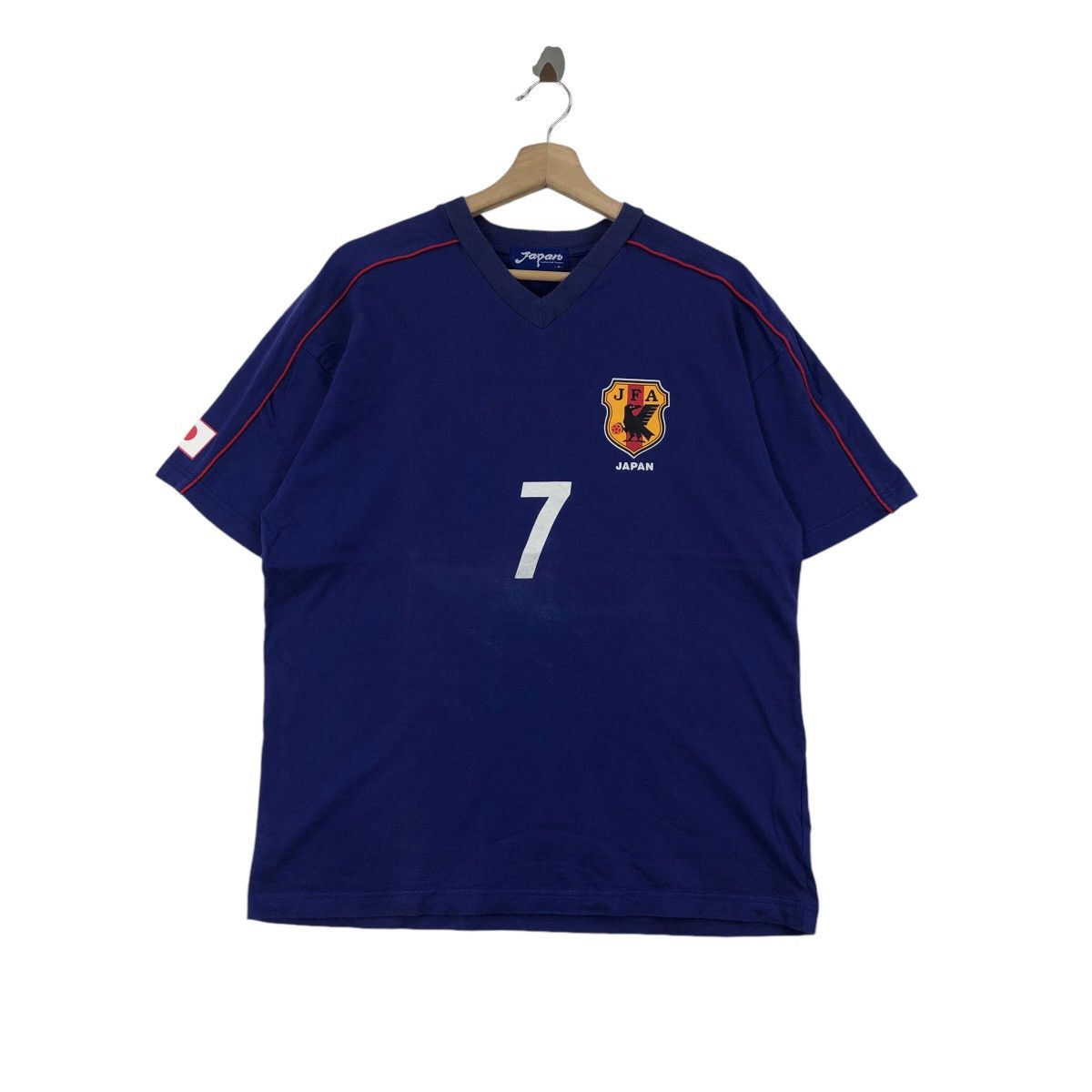 Vintage Vintage 90s JAPAN National Team NAKATA 7 Tee Shirt J-League Size US M / EU 48-50 / 2 - 1 Thumbnail
