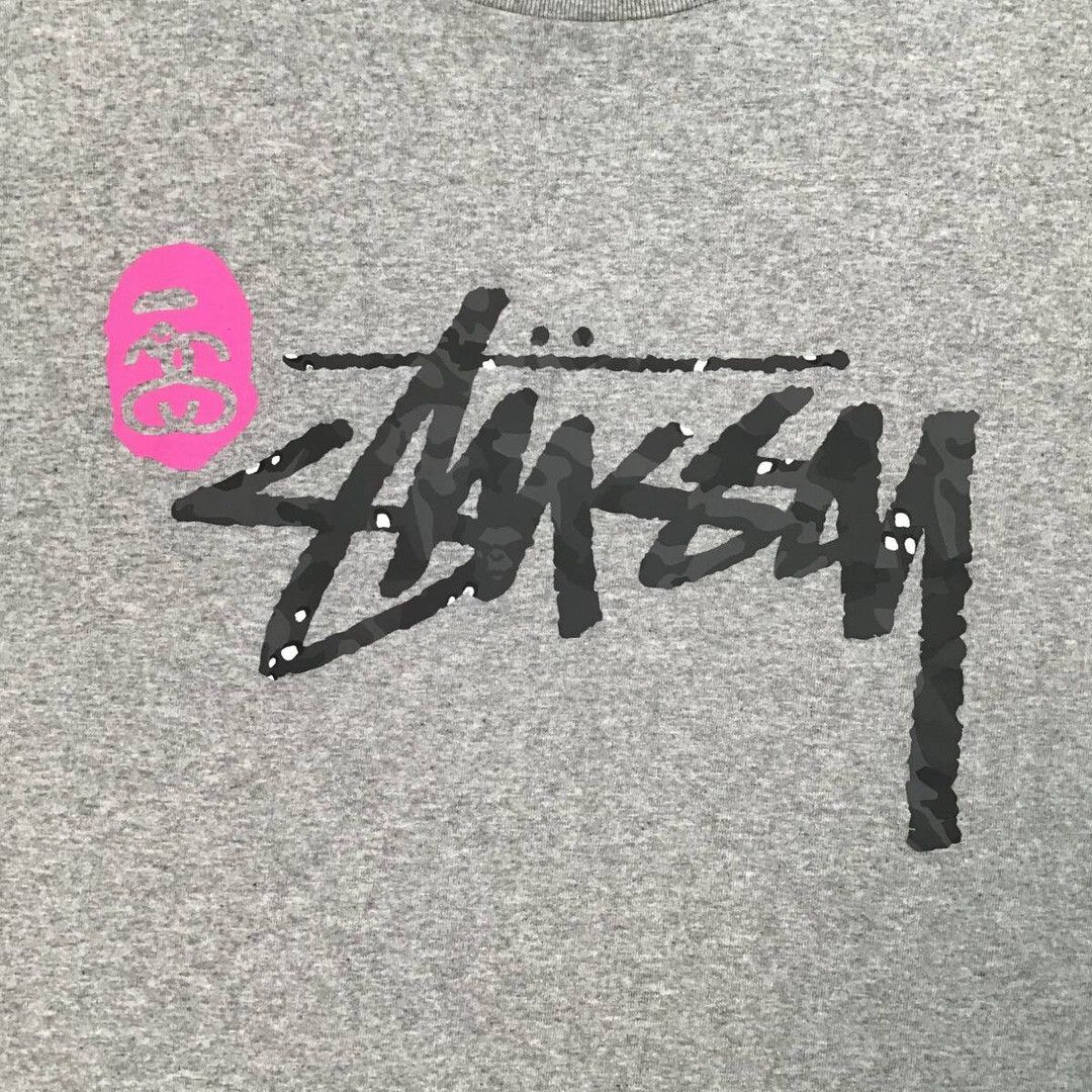 Bape × Stussy BAPE × stussy ILL COLLABORATION Shark T-shirt a bathing ape Size US M / EU 48-50 / 2 - 4 Thumbnail