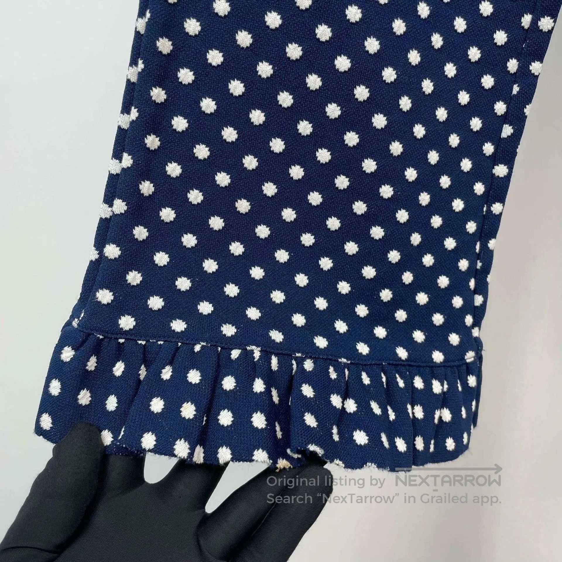 Miu Miu Miu Miu Knitted Polka Dot Pants. Size 37" - 4 Thumbnail