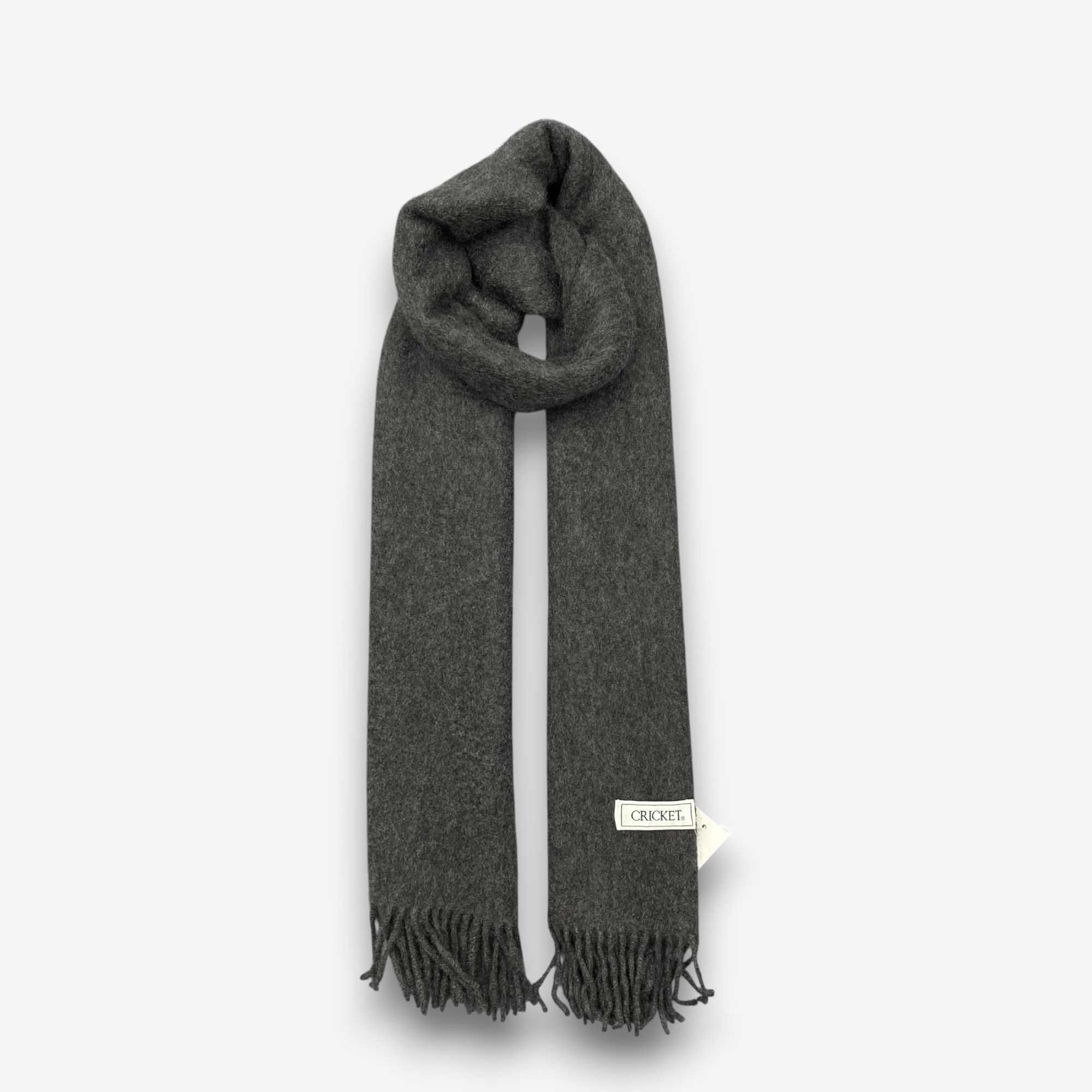 Vintage Cricket Scarf Muffler Wool Fringe Winter Scarves