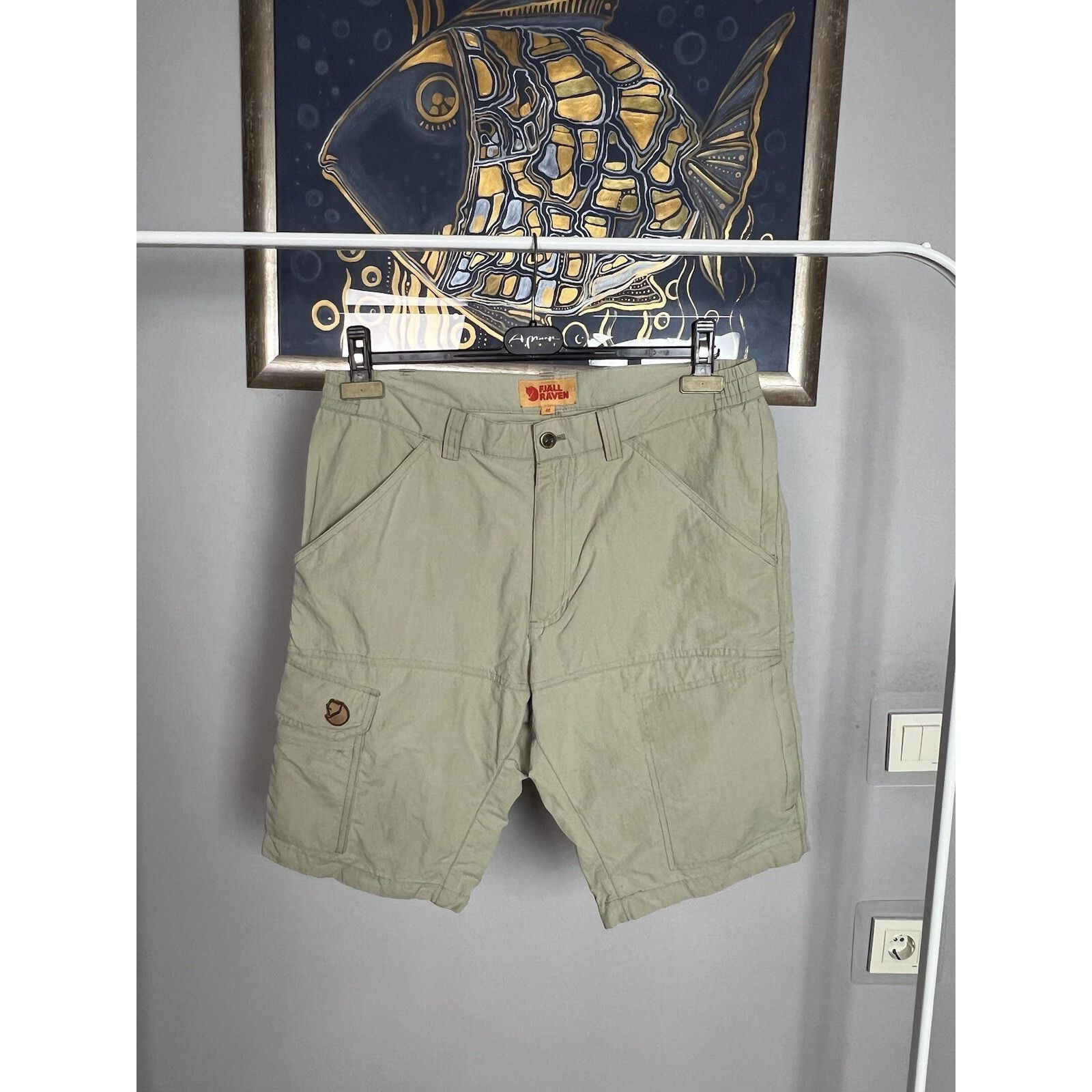 Fjallraven Fjallraven Kape Town Mt Men`s Beige Cargo Tracking Shorts Si Size US 32 / EU 48 - 3 Thumbnail
