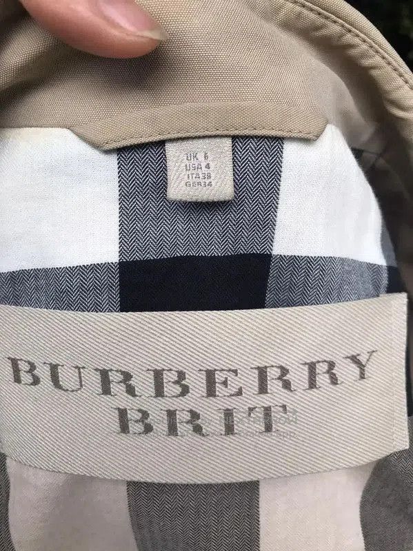 Burberry Burberry Grey Cotton Blend Mid-Length Trench Coat. Size S / US 4 / IT 40 - 6 Thumbnail