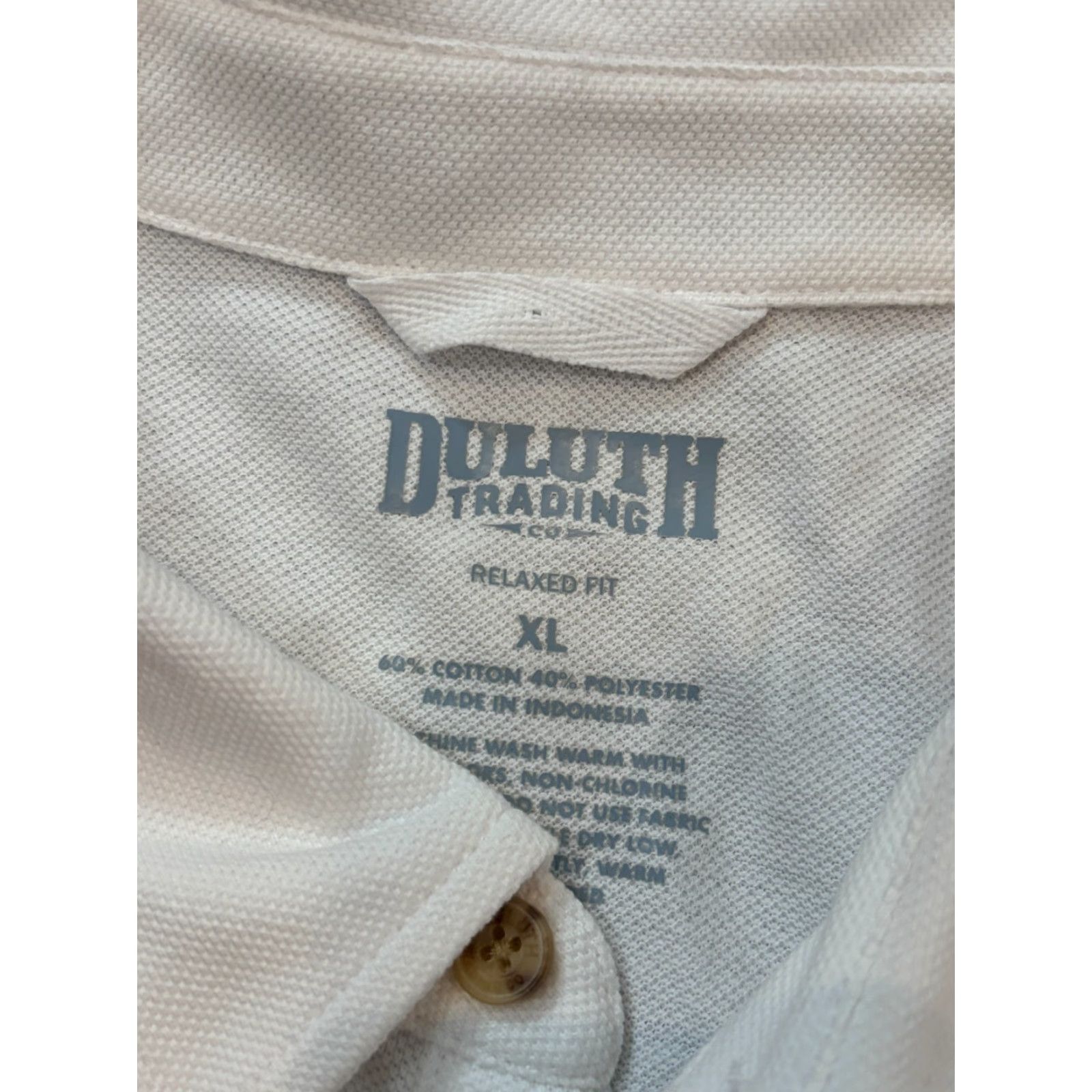 Vintage Duluth Heavy Duty Cotton Polo Shirt Mens XL Relaxed Fit White Preppy Shirt Size US XL / EU 56 / 4 - 2 Thumbnail