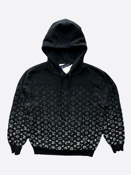 Louis Vuitton Monogram Gradient Hoodie, Black, Xs