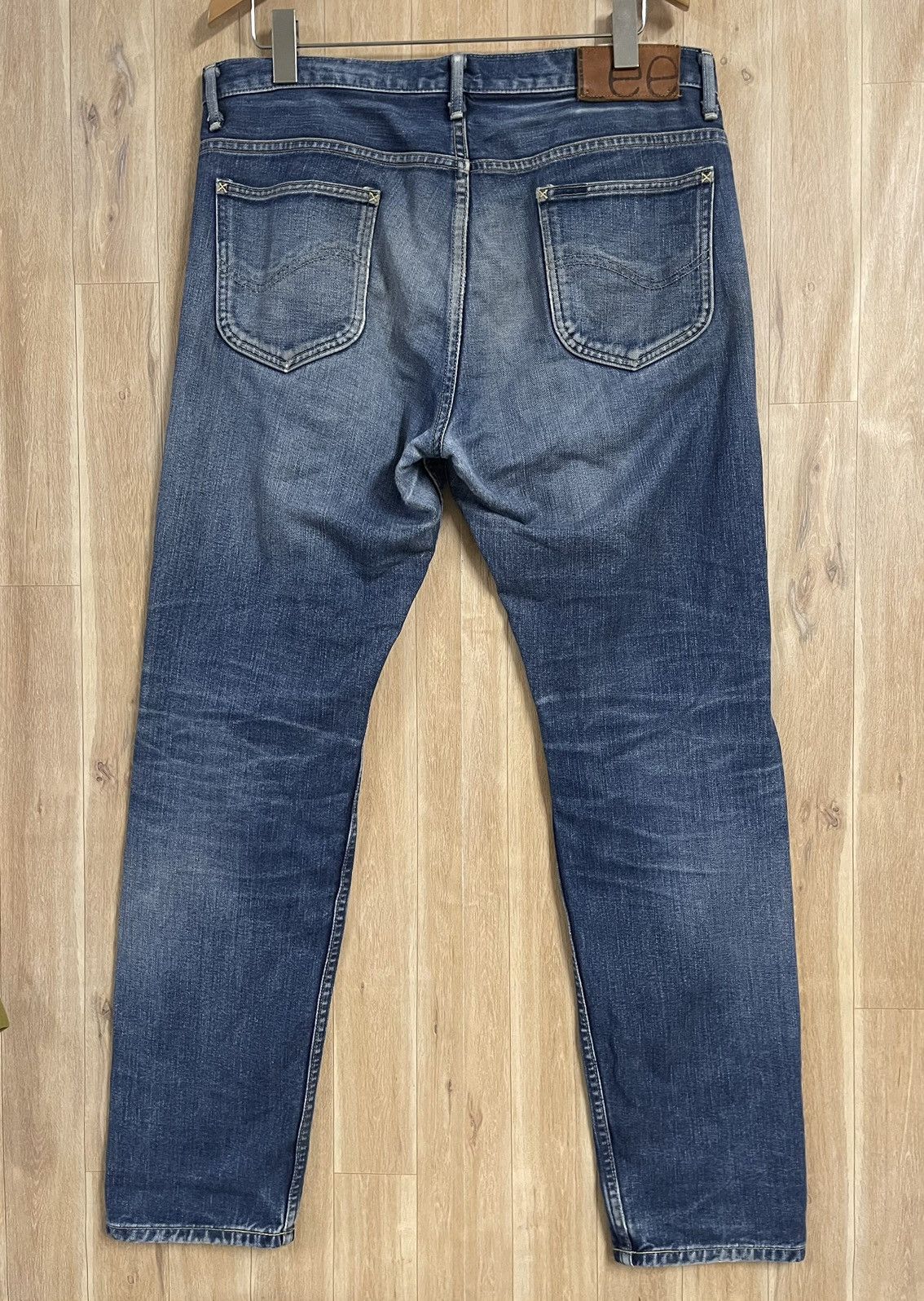 Lee × Vintage Vintage Lee Jeans 🇯🇵 Denim W35 L42 Distressed Selvedge Size US 35 - 9 Thumbnail