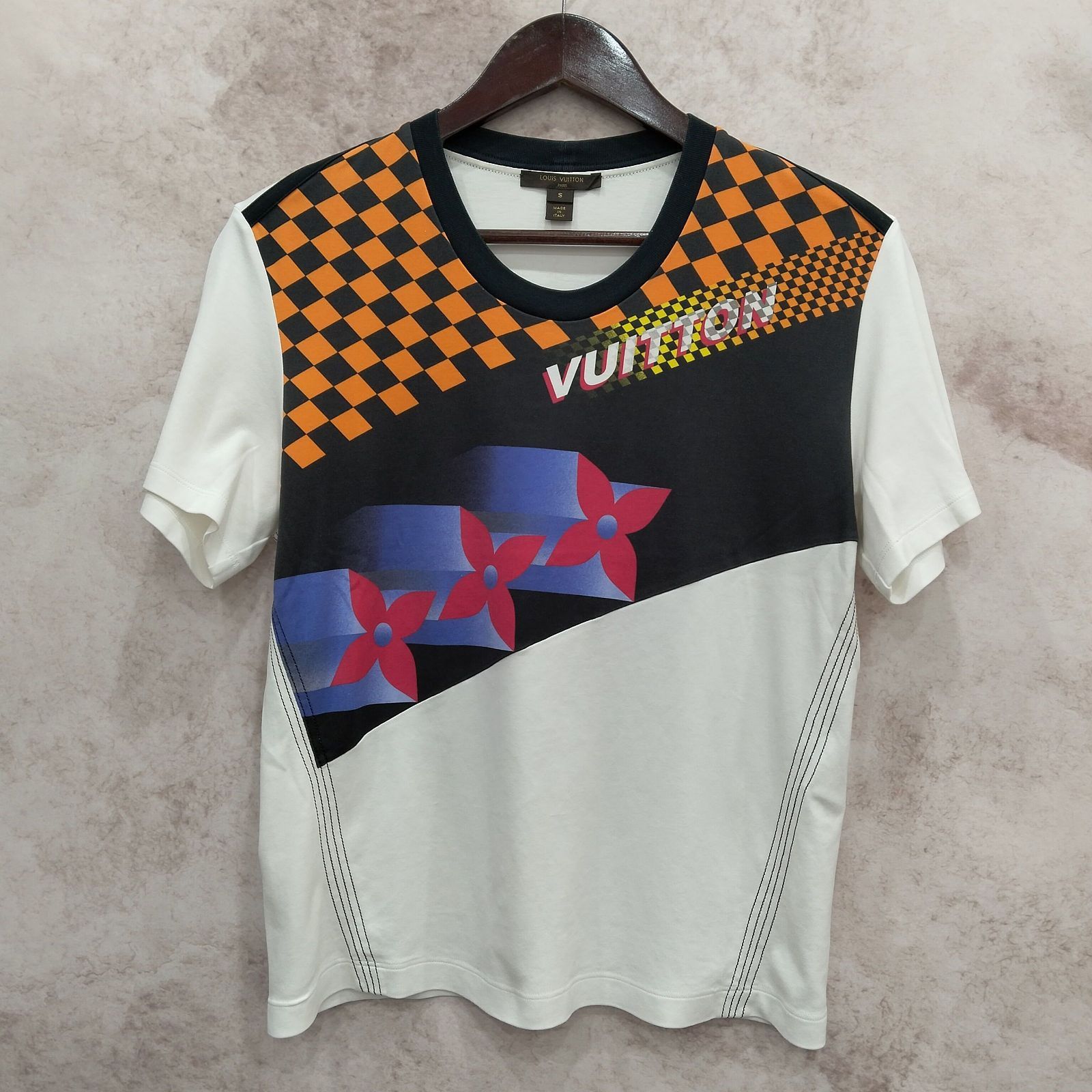Louis Vuitton Louis Vuitton Checkerboard Graphic T-Shirt Size S Size US S / EU 44-46 / 1 - 1 Thumbnail