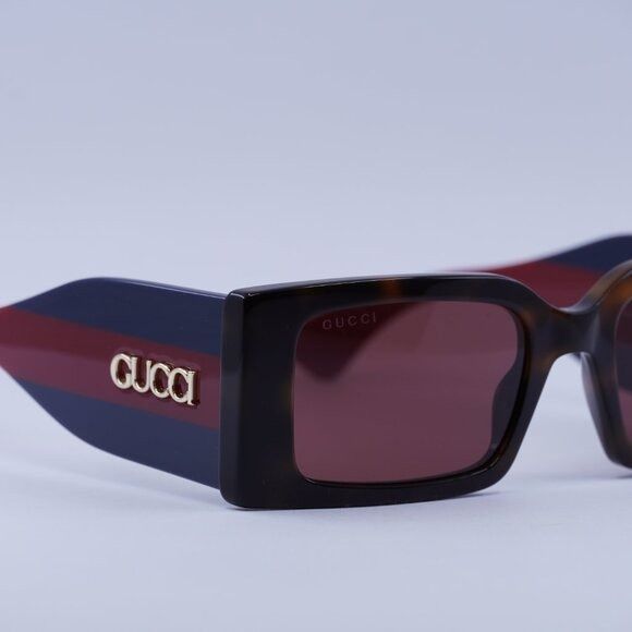 Gucci 🕶️ New Gucci GG1860S 002 Sunglasses - Havana/Blue/Red Frame Size ONE SIZE - 8 Thumbnail