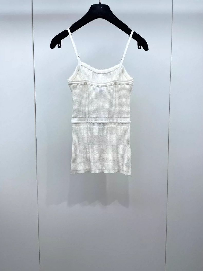 Chanel Chanel 24A knitted drawstring suspender vest 2504-Nextarrow Size XXS / US 00 / IT 34 - 2 Thumbnail
