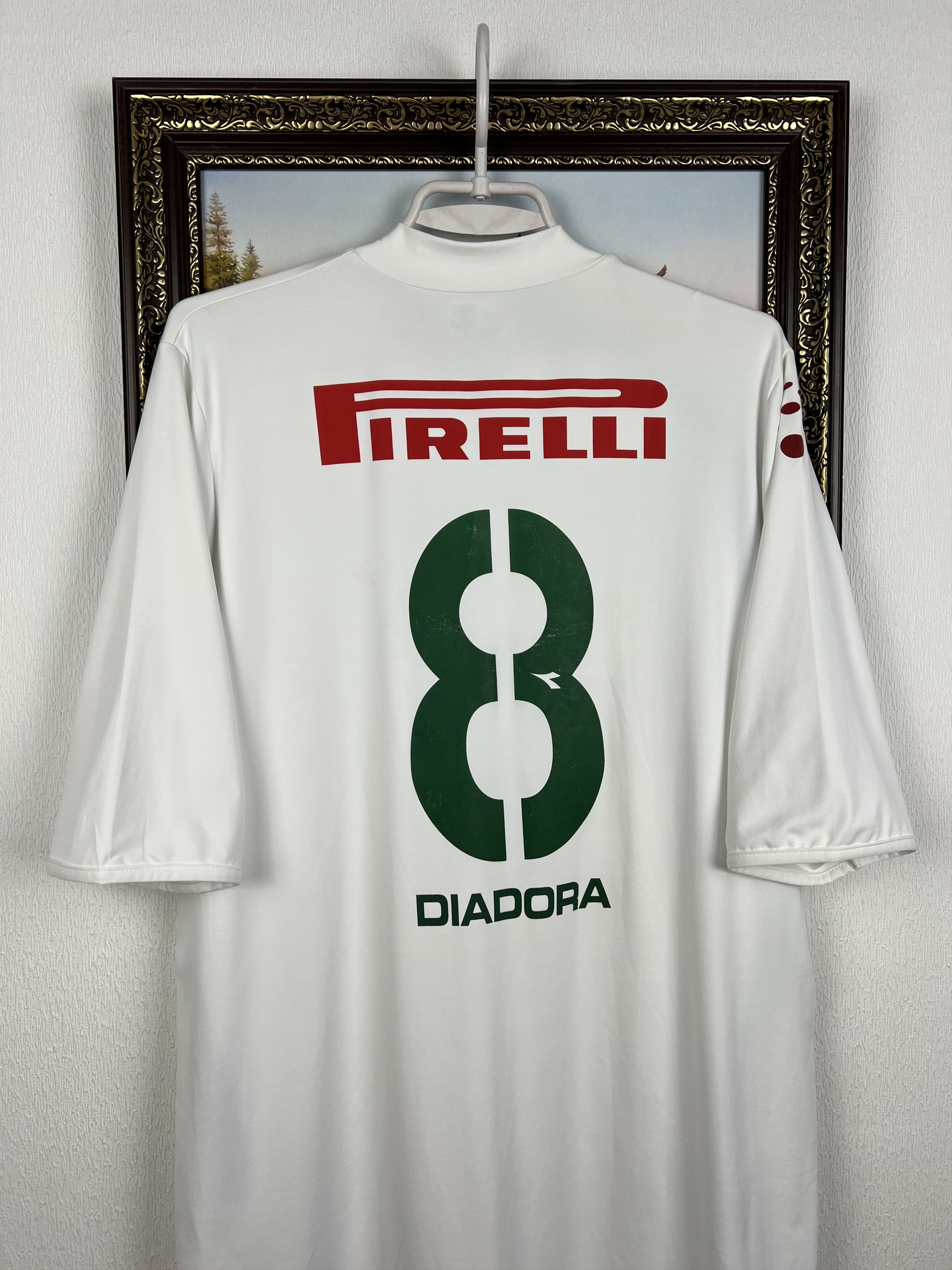 Diadora Palmeiras Away football shirt Soccer Player Issue Jersey Size US XL / EU 56 / 4 - 11 Thumbnail