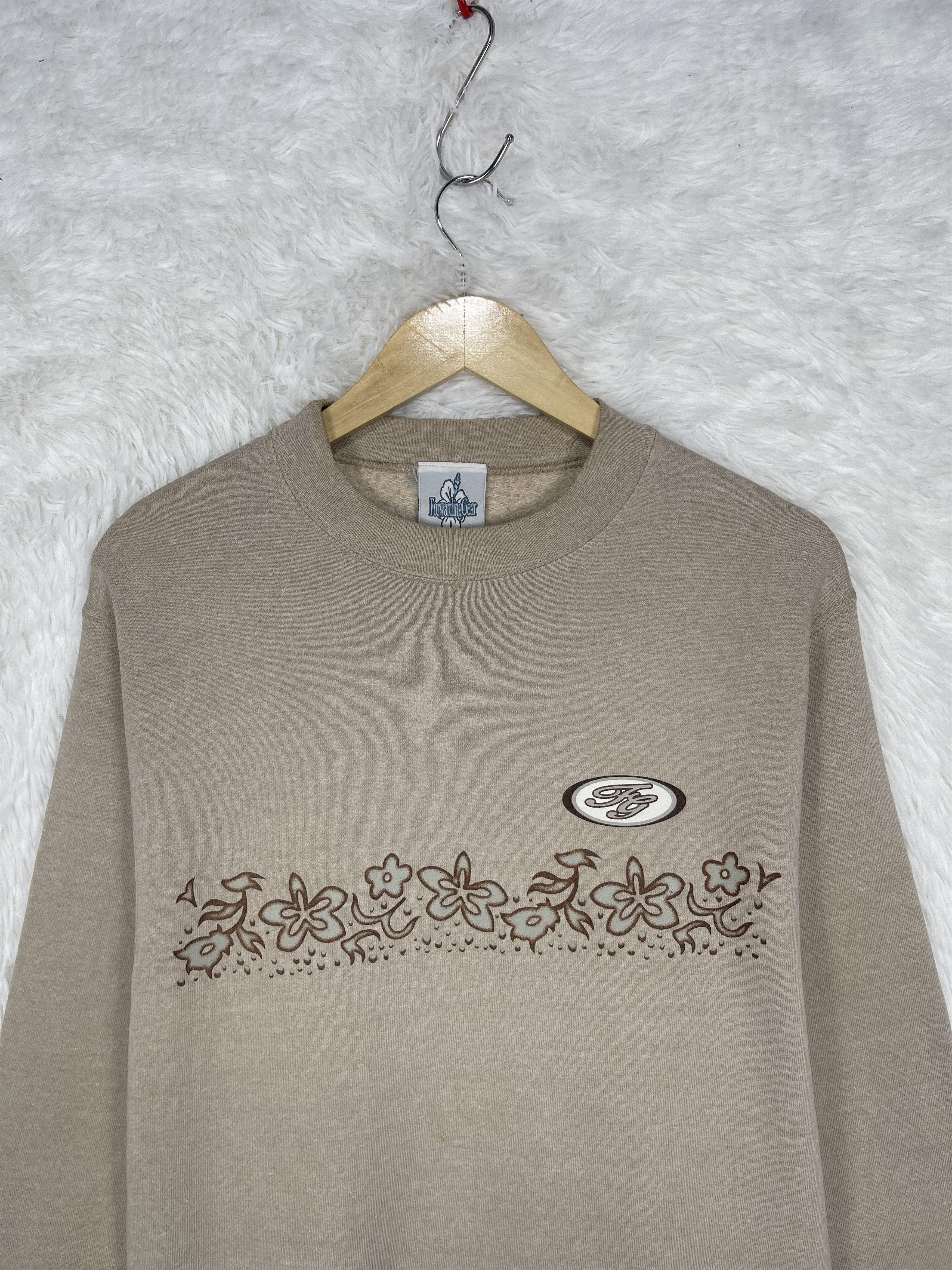 Japanese Brand Vintage 90s Japanese Floral Graphic Print Crewneck AS0004 Size US M / EU 48-50 / 2 - 3 Thumbnail