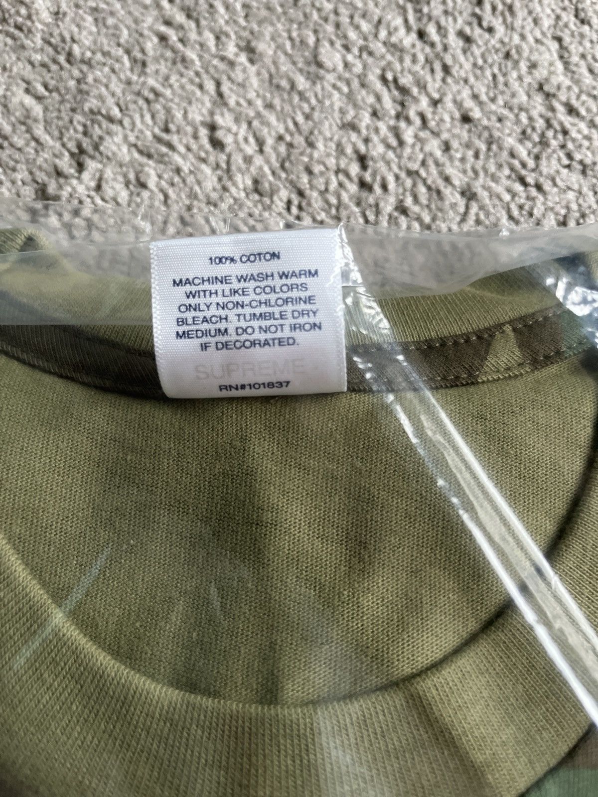 Supreme Supreme Verify tee size medium FW19 camo Size US M / EU 48-50 / 2 - 4 Thumbnail