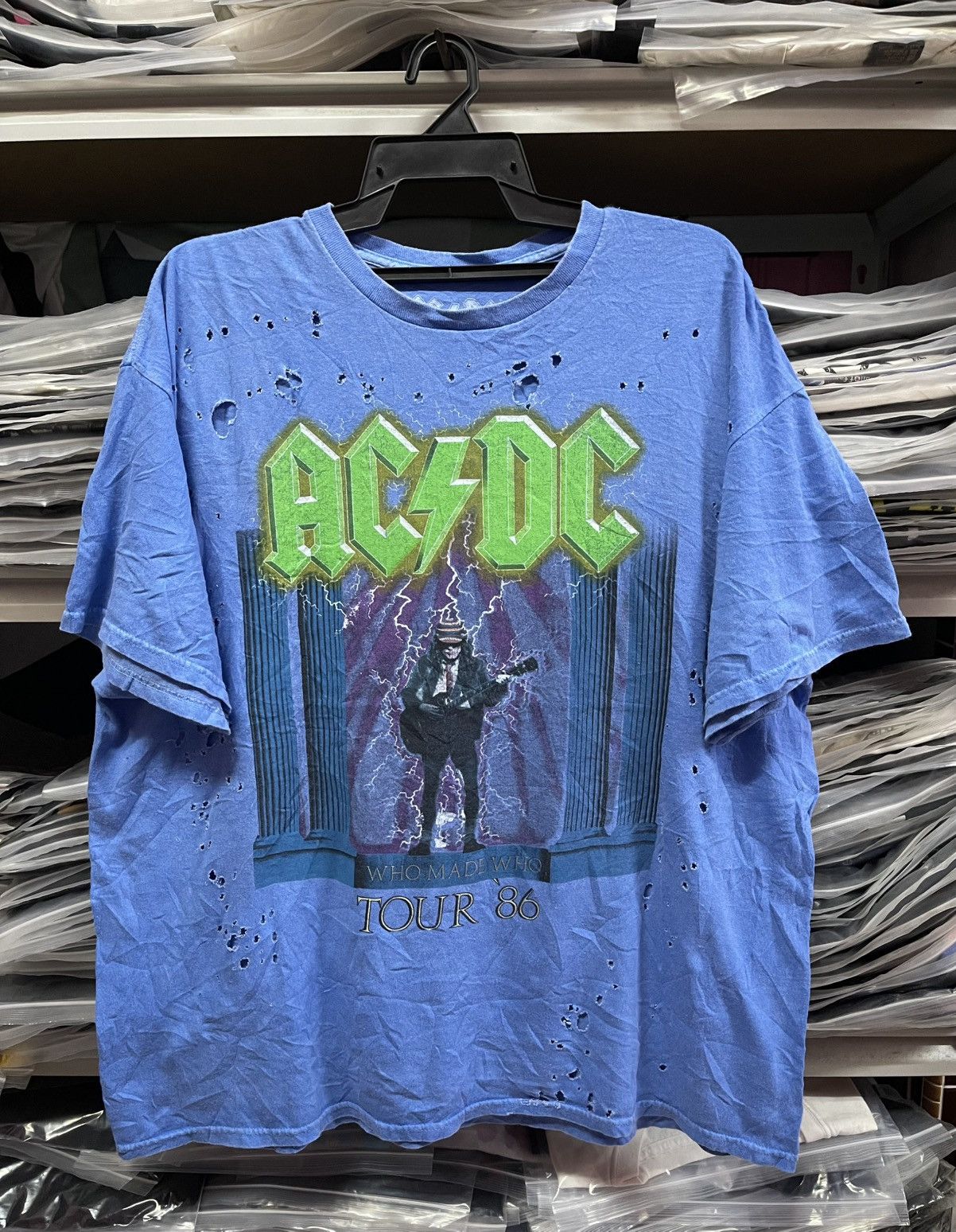Band Tees AC/DC Distressed Tour Tee🔥🔥🔥 Size US XXL / EU 58 / 5 - 1 Thumbnail