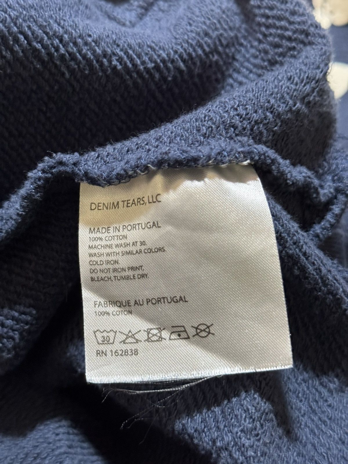 Japanese Brand Denim tears Blue hoodie Size US M / EU 48-50 / 2 - 6 Thumbnail