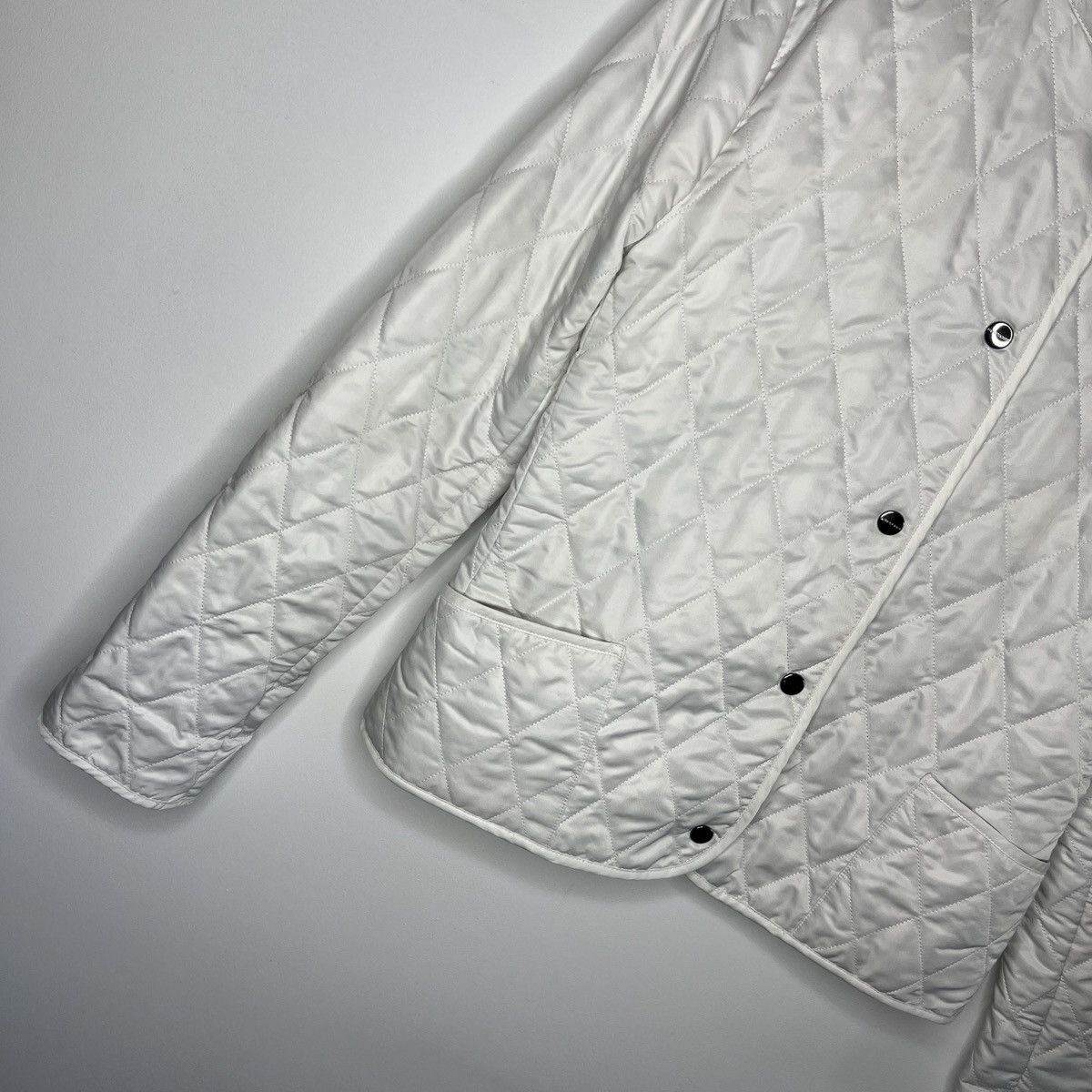 Burberry Burberry London White Puffer Jacket Quileted Nova Check Size S / US 4 / IT 40 - 3 Thumbnail