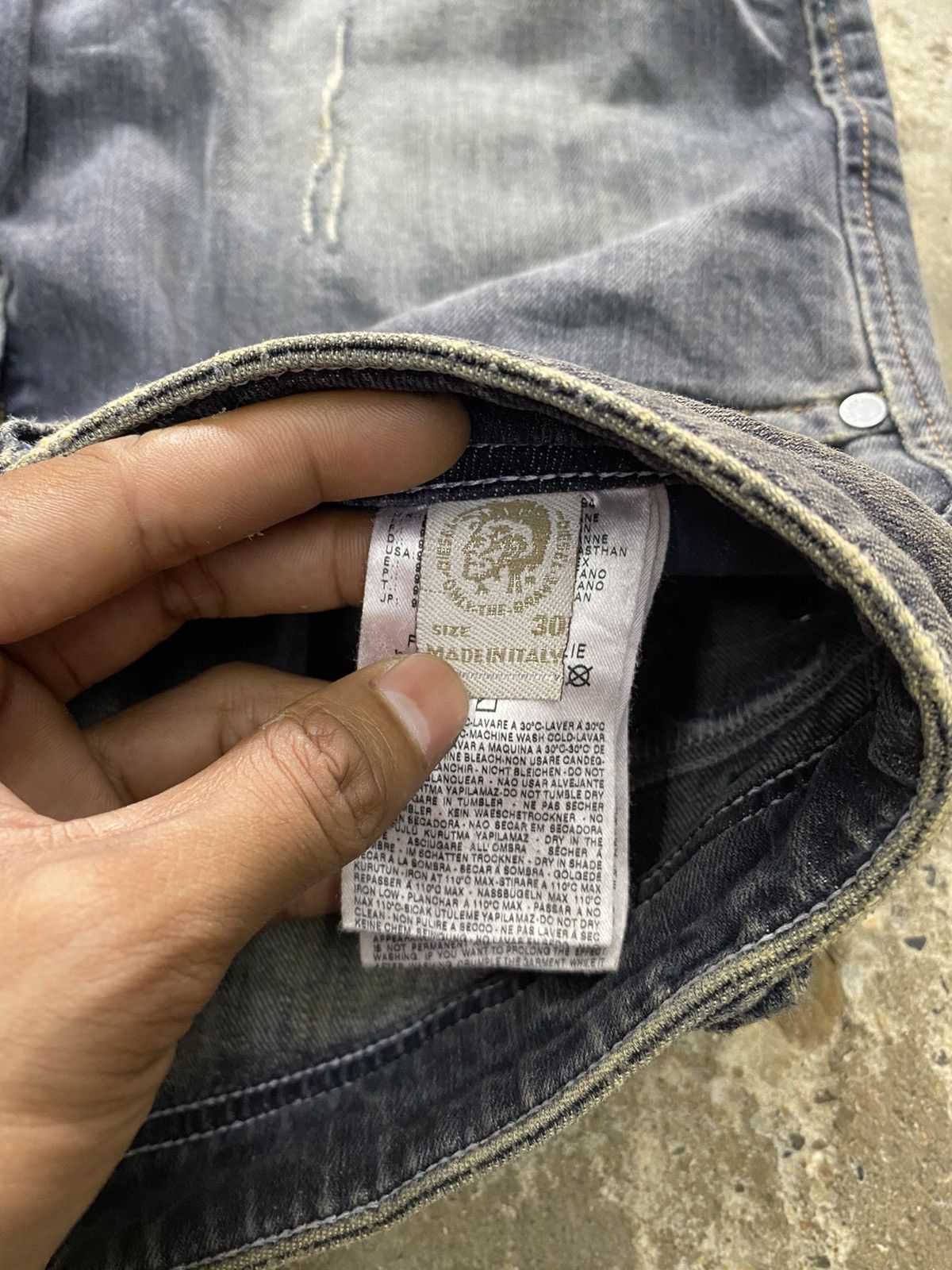 Diesel × Japanese Brand × Vintage Diesel industries blue jeans wash japanese brand Size US 30 / EU 46 - 8 Thumbnail