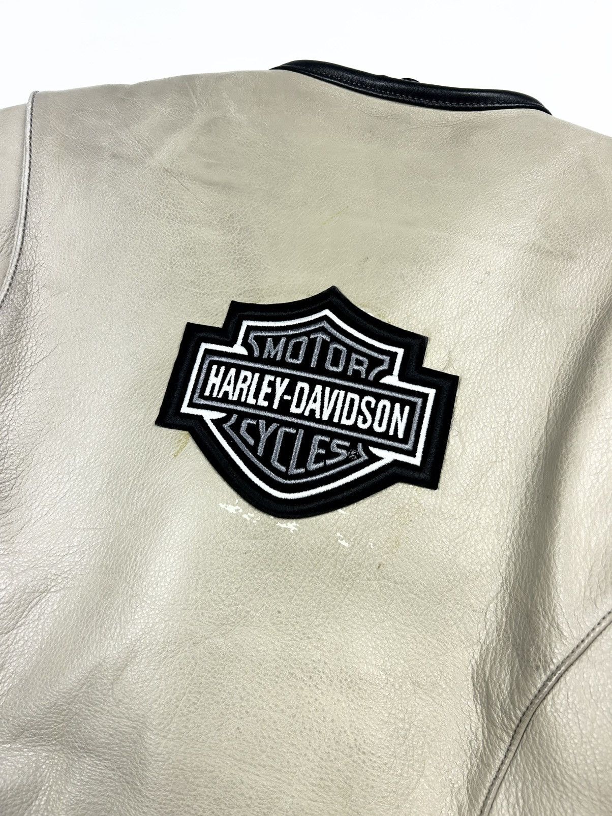 Avirex × Belstaff × Harley Davidson Womens vintage Harley Davidson Leather moto Jacket Racing Size S / US 4 / IT 40 - 9 Thumbnail