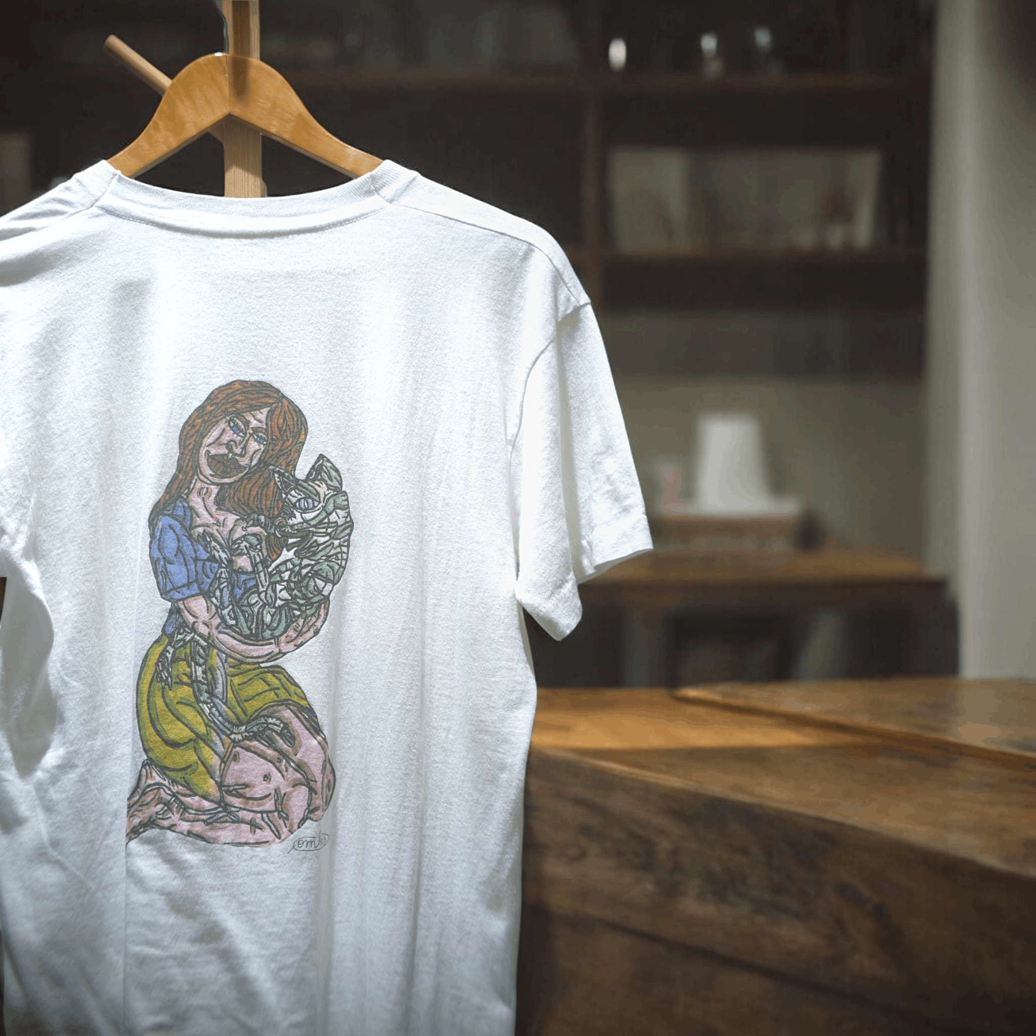Vintage Robert Combas Brave Margot 1992 T-Shirt Size US M / EU 48-50 / 2 - 4 Thumbnail