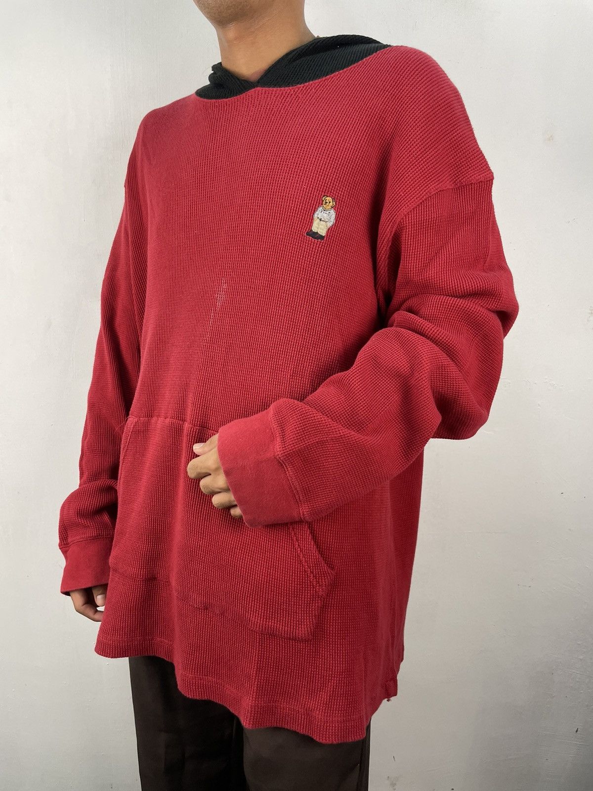 Ralph Lauren Vintage Polo Ralph Lauren Hoodie Waffle Knit Size 2XL Size US XXL / EU 58 / 5 - 4 Thumbnail