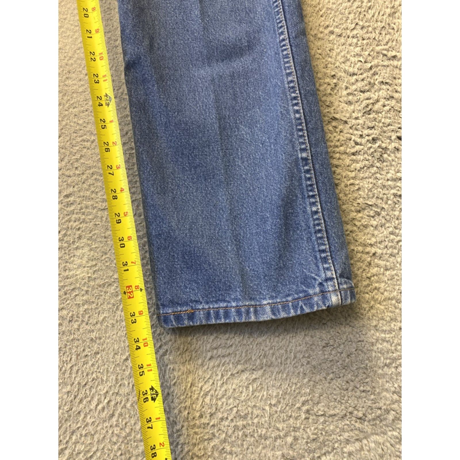 Wrangler VINTAGE Wrangler Jeans Men Denim Straight Slim 33x34 Blue 5-Pocket Design Mens Size US 34 / EU 50 - 5 Thumbnail